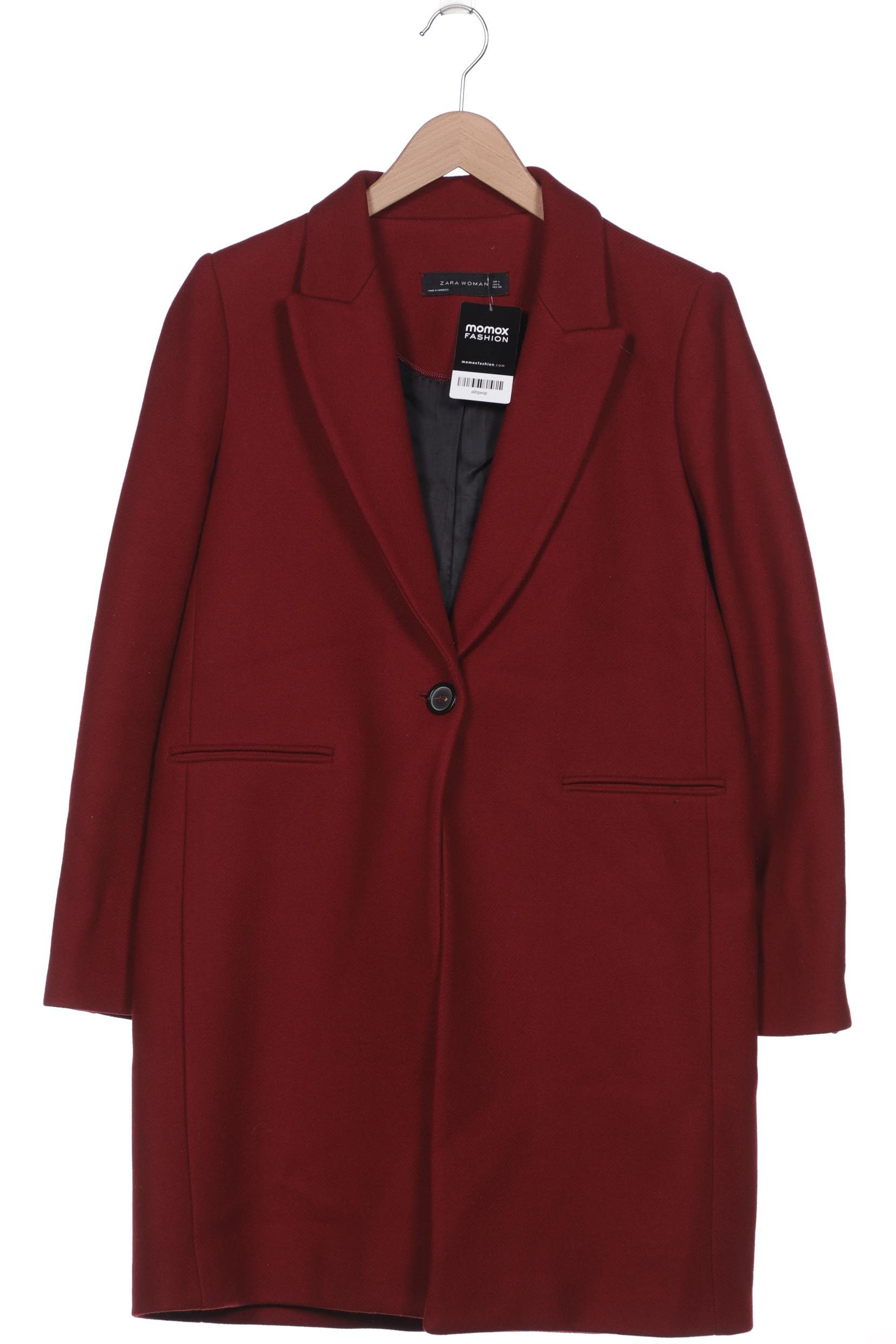 

ZARA Damen Mantel, rot