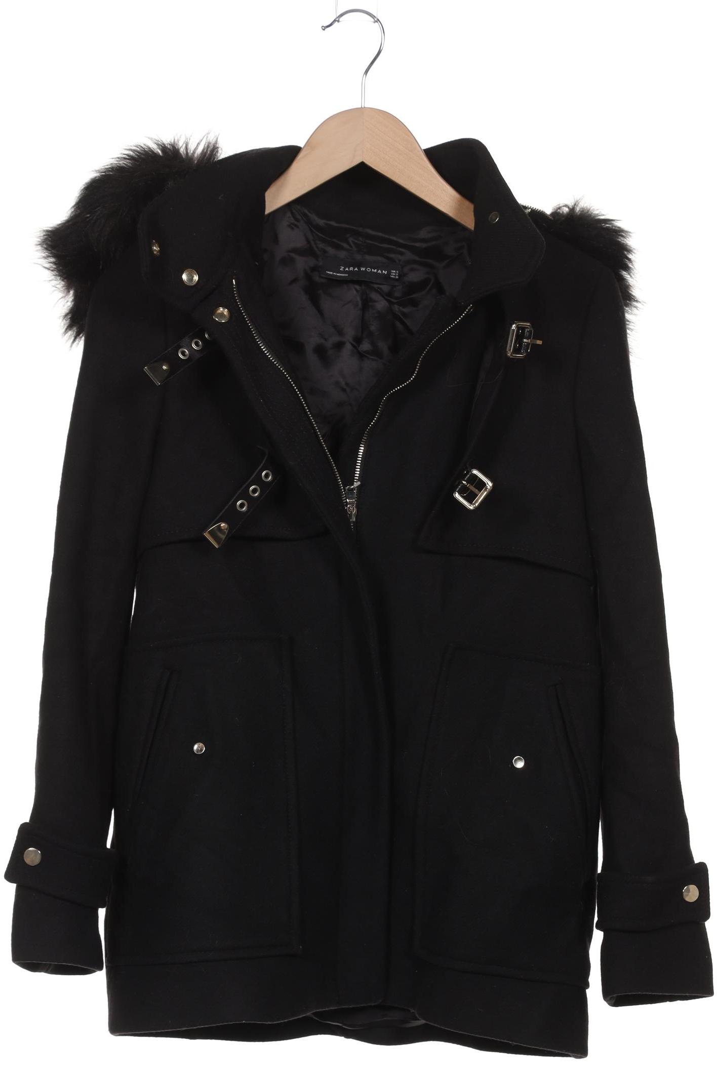 

Zara Damen Mantel, schwarz, Gr. 36