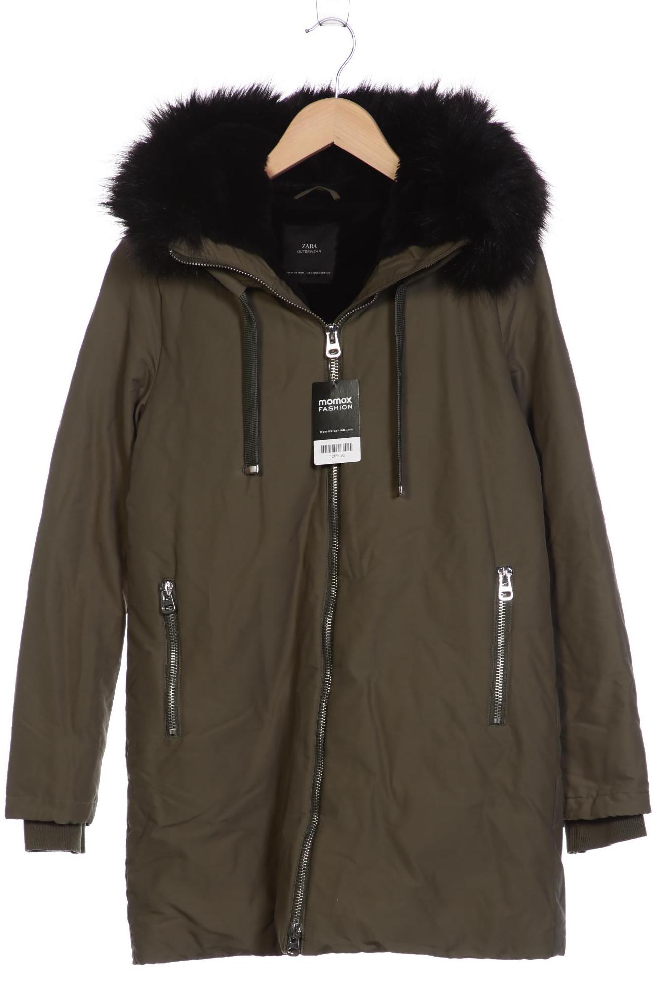 

ZARA Damen Mantel, grün