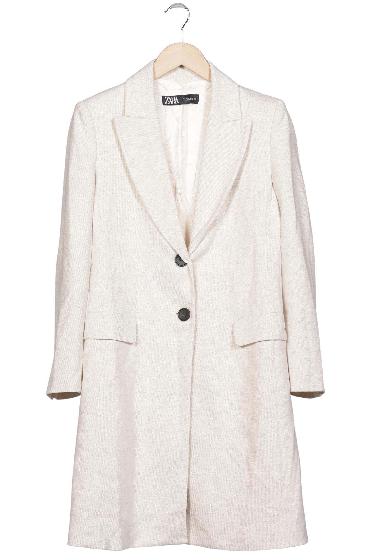 

Zara Damen Mantel, cremeweiß, Gr. 36