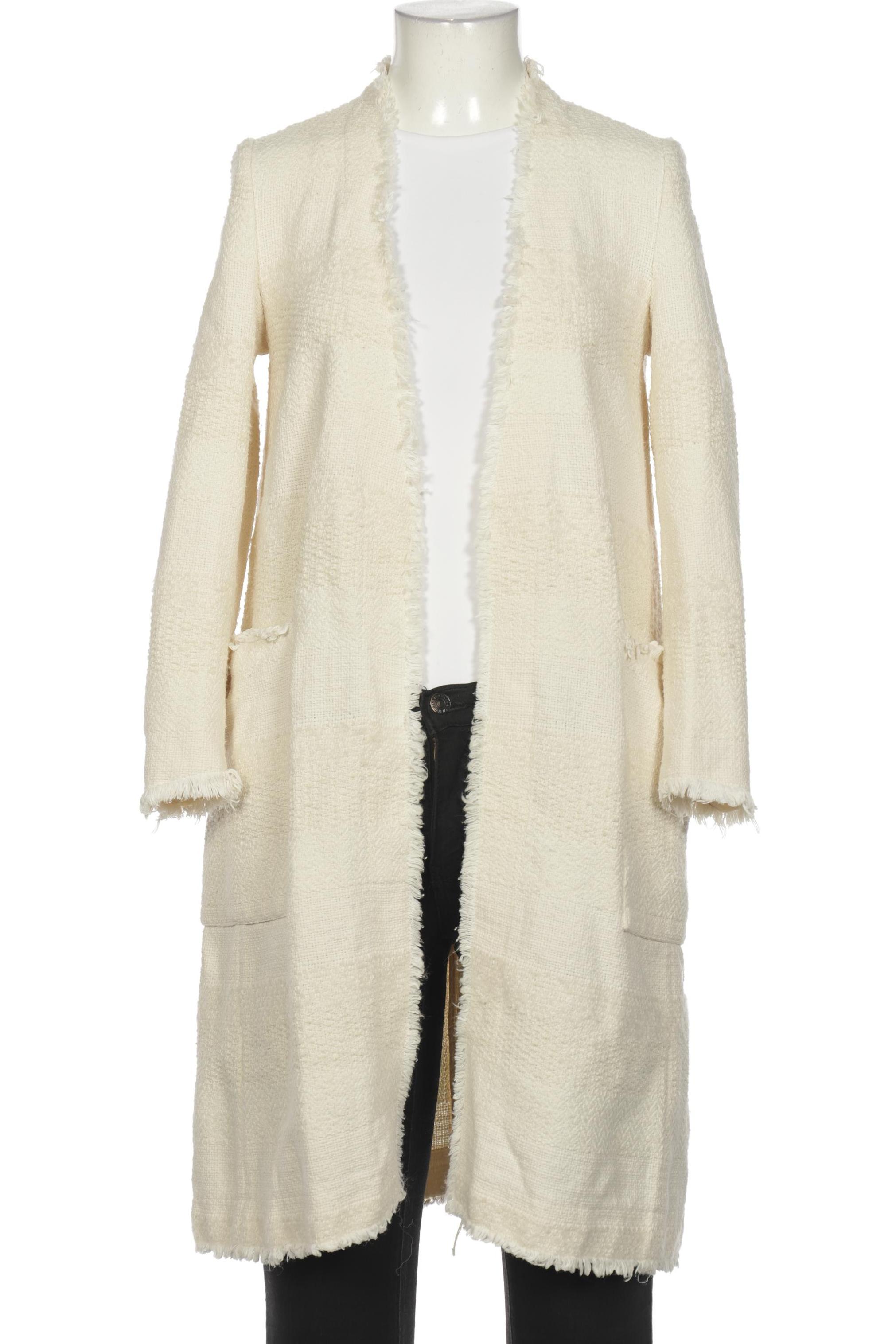 

ZARA Damen Mantel, cremeweiß