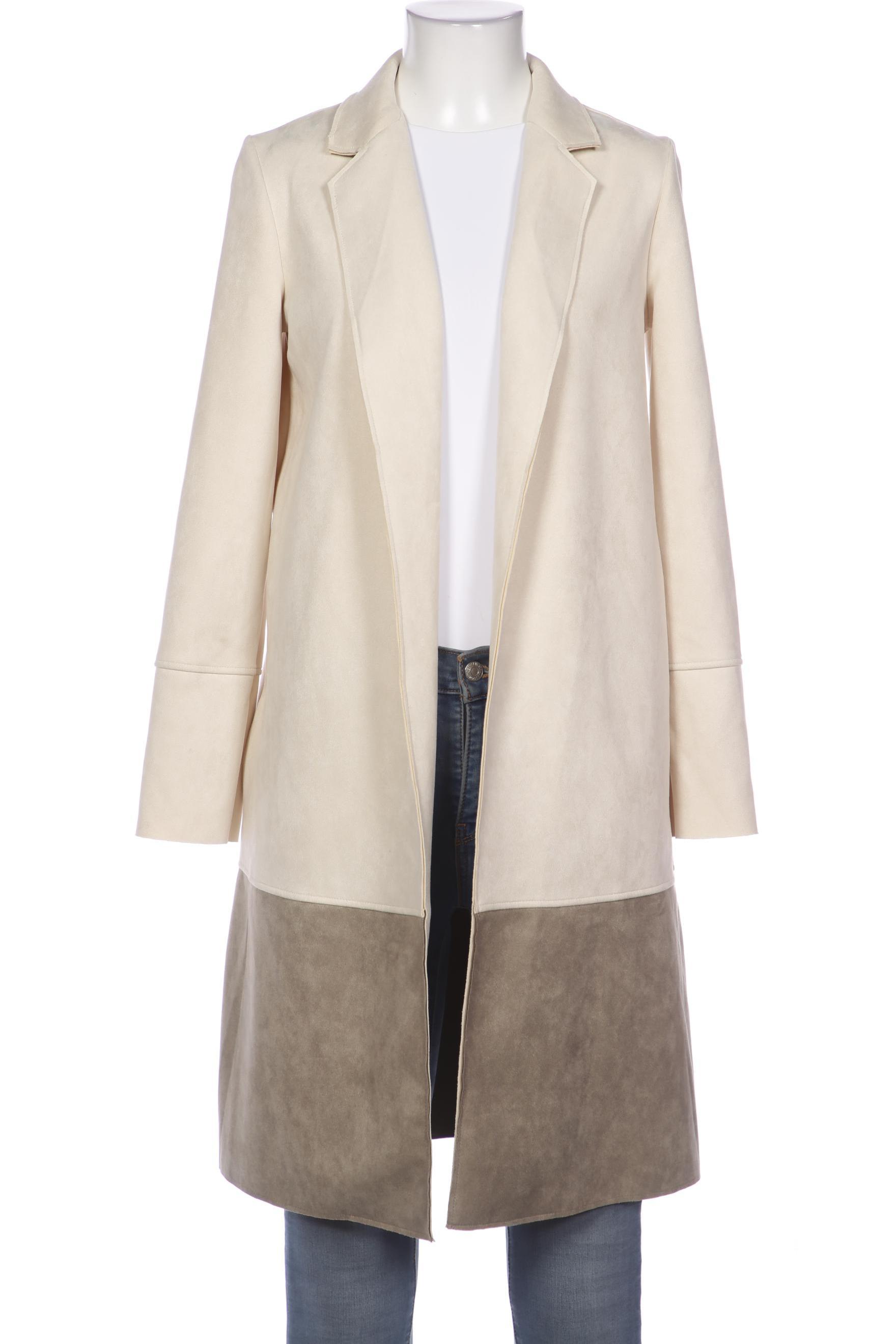 

ZARA Damen Mantel, cremeweiß