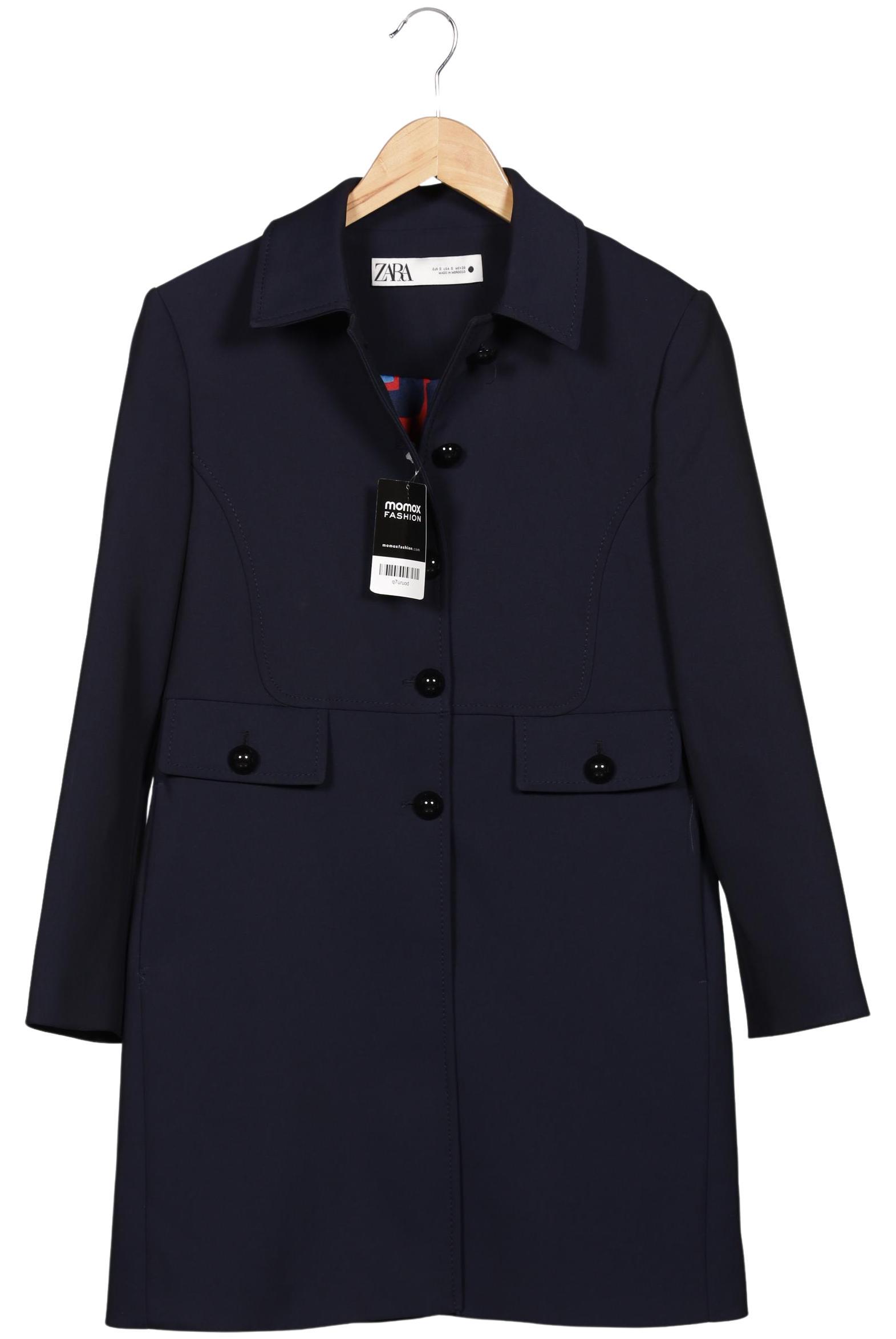 

Zara Damen Mantel, marineblau, Gr. 36