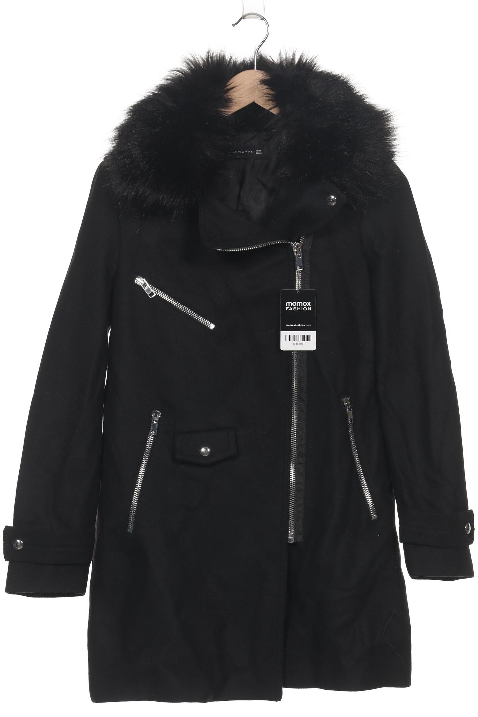 Thumbnail - Zara Damen Mantel, schwarz, Gr. 38