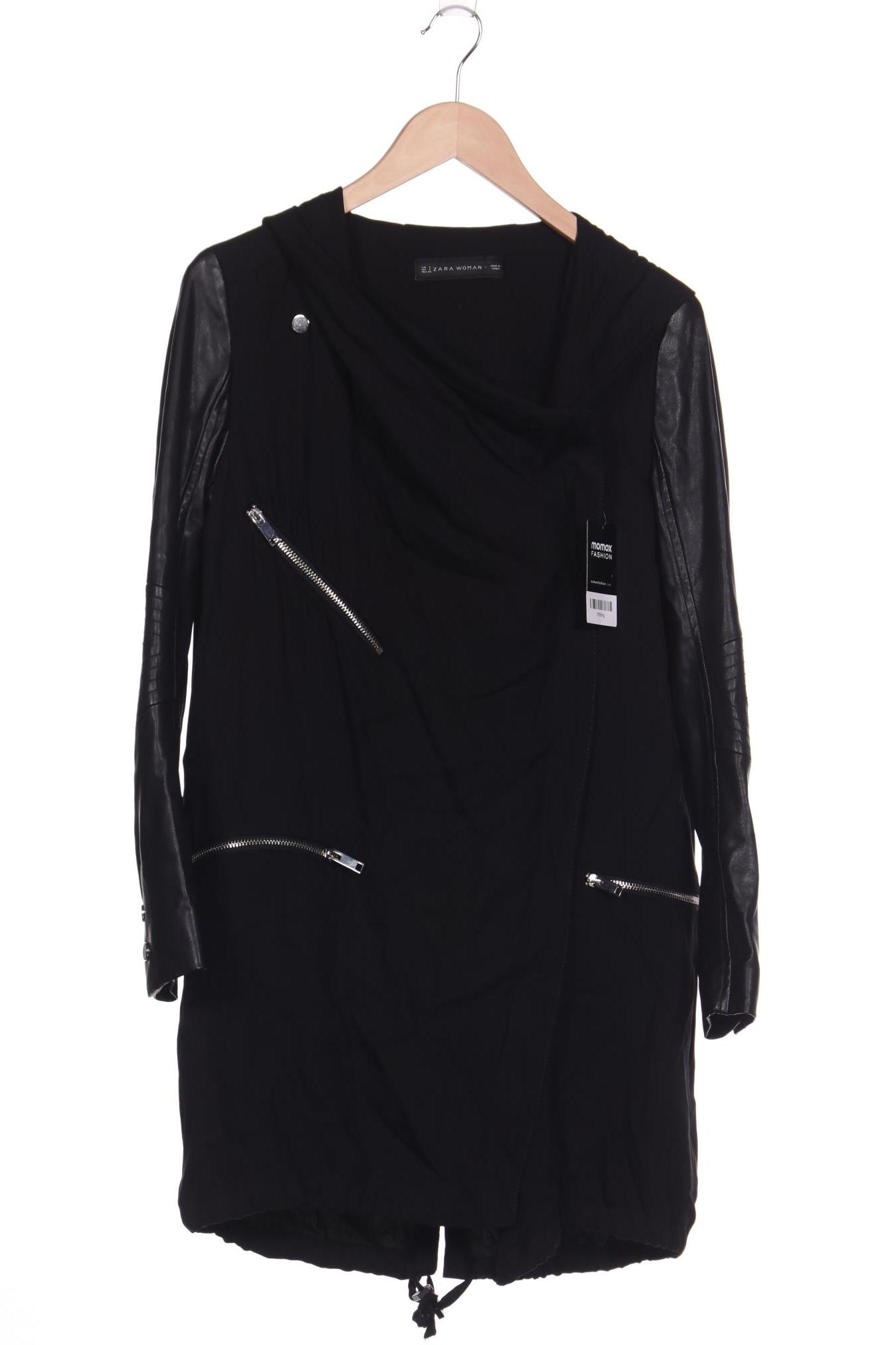 

ZARA Damen Mantel, schwarz