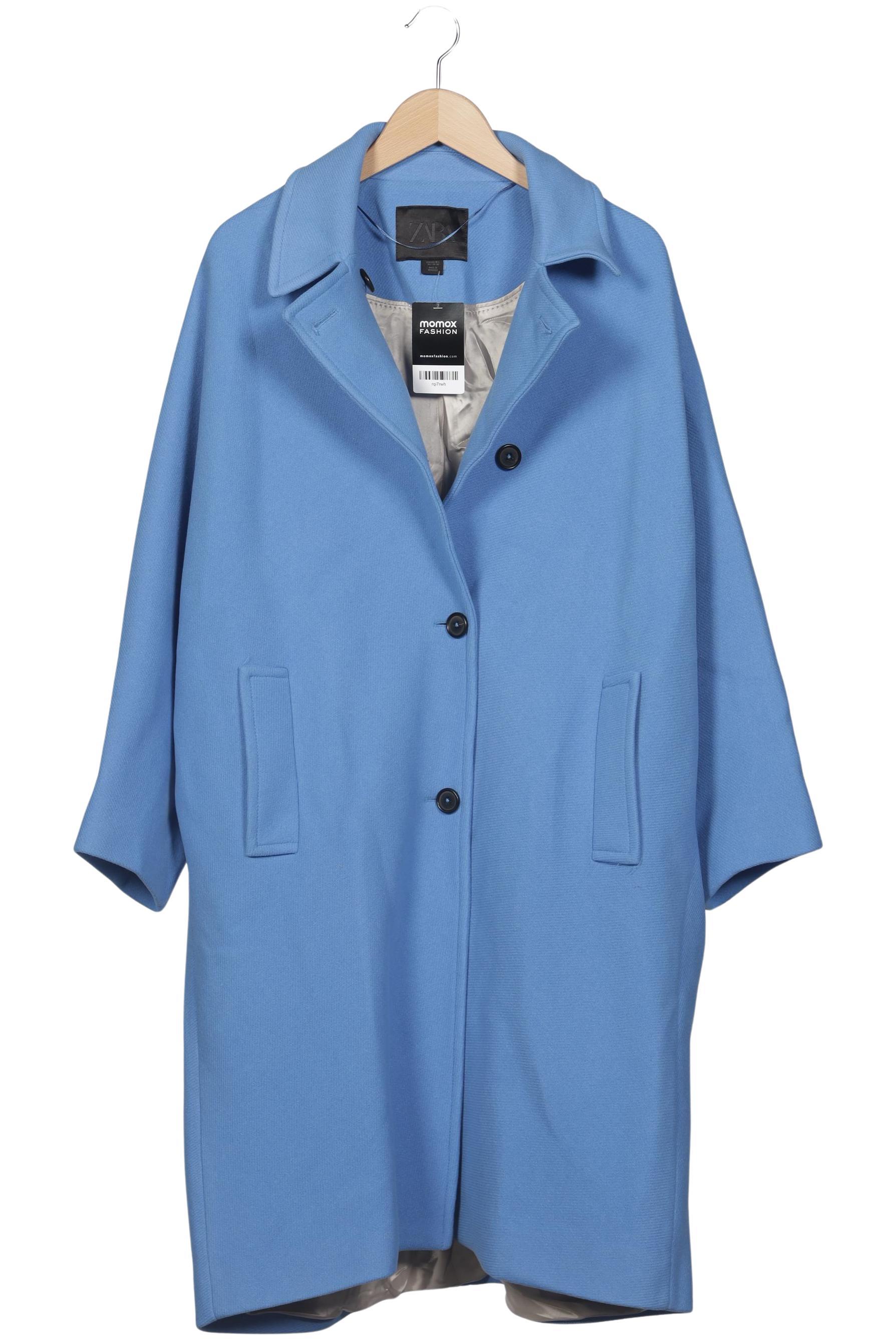 

Zara Damen Mantel, hellblau, Gr. 38
