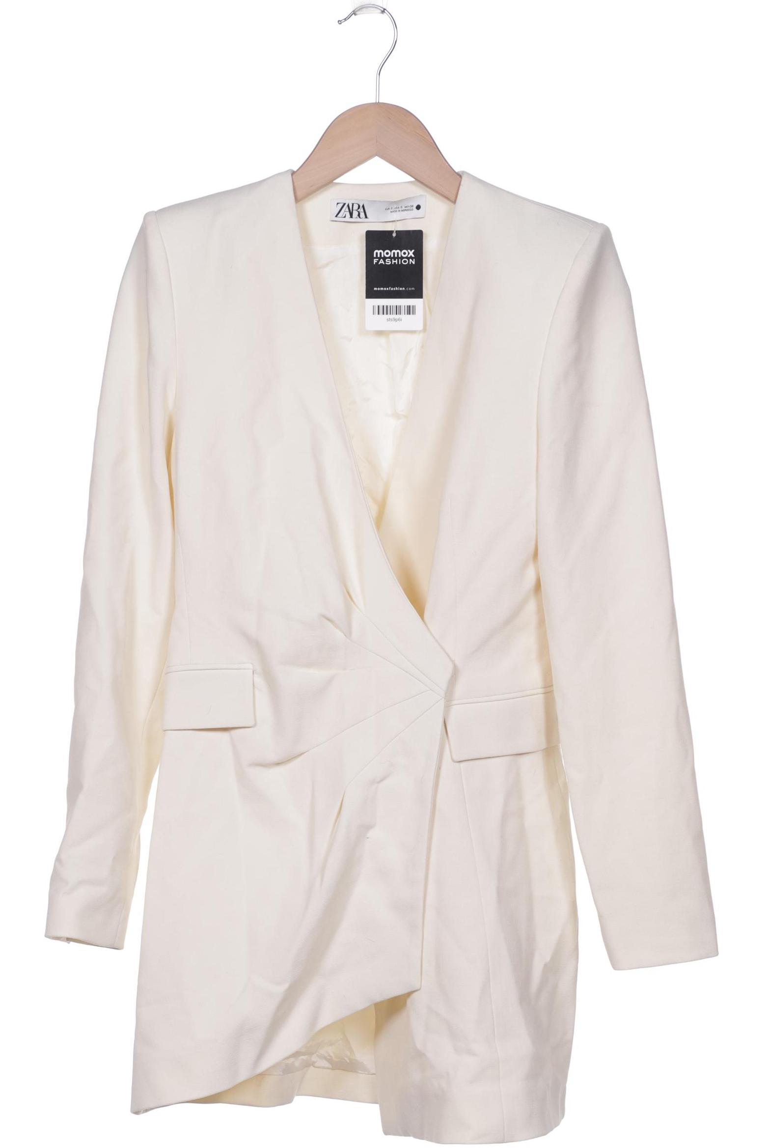 

ZARA Damen Mantel, cremeweiß