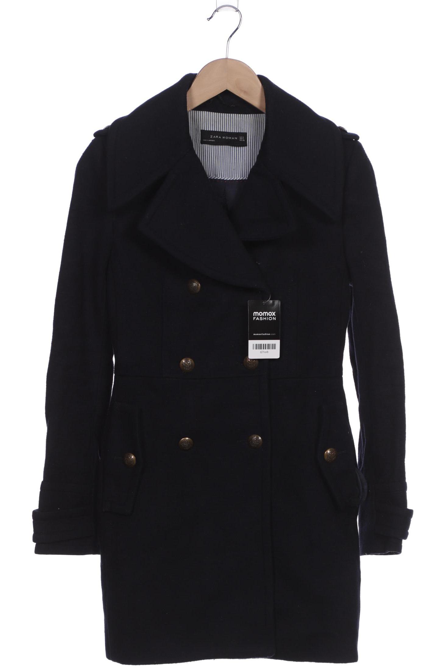 

Zara Damen Mantel, marineblau, Gr. 36