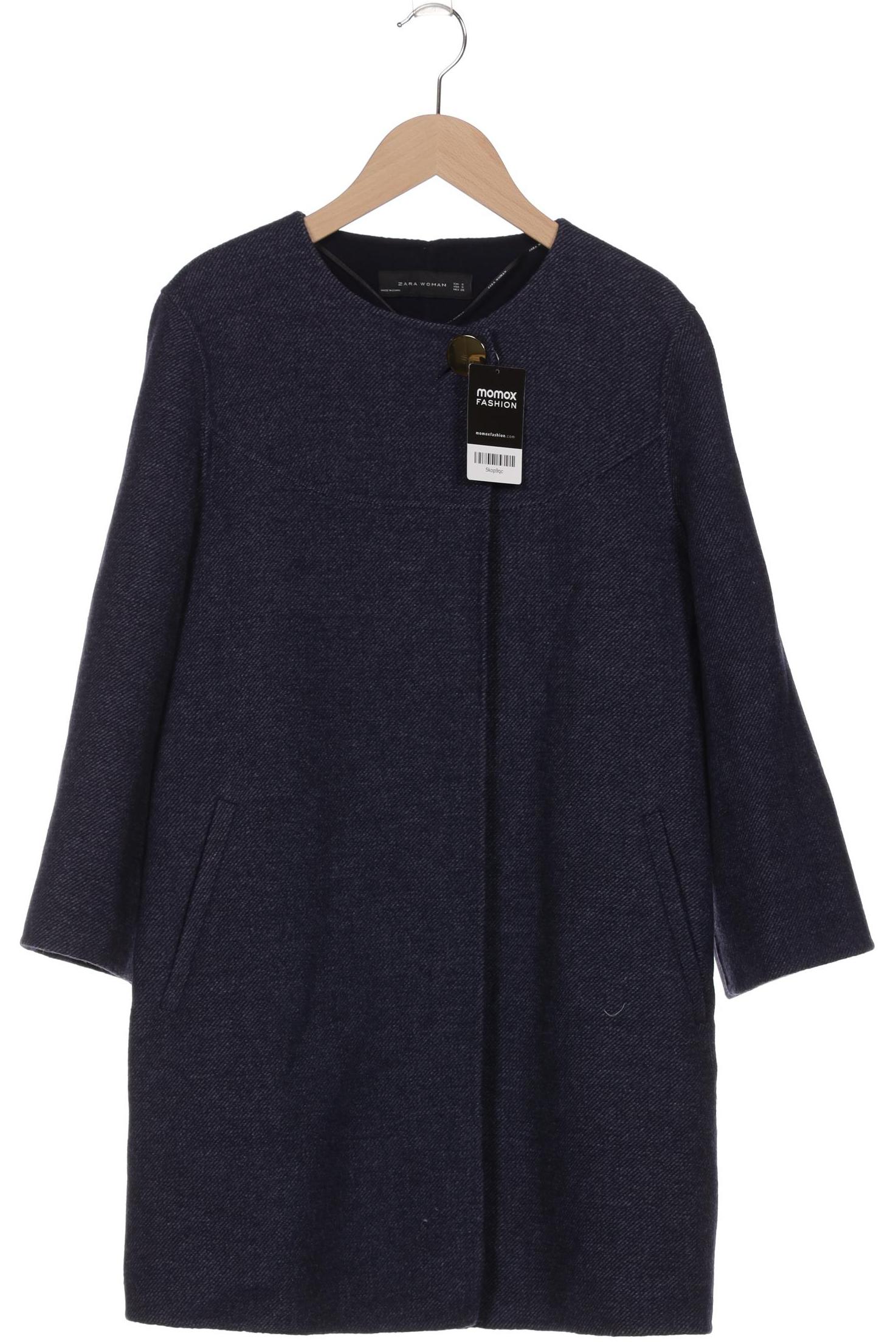 

Zara Damen Mantel, marineblau, Gr. 36