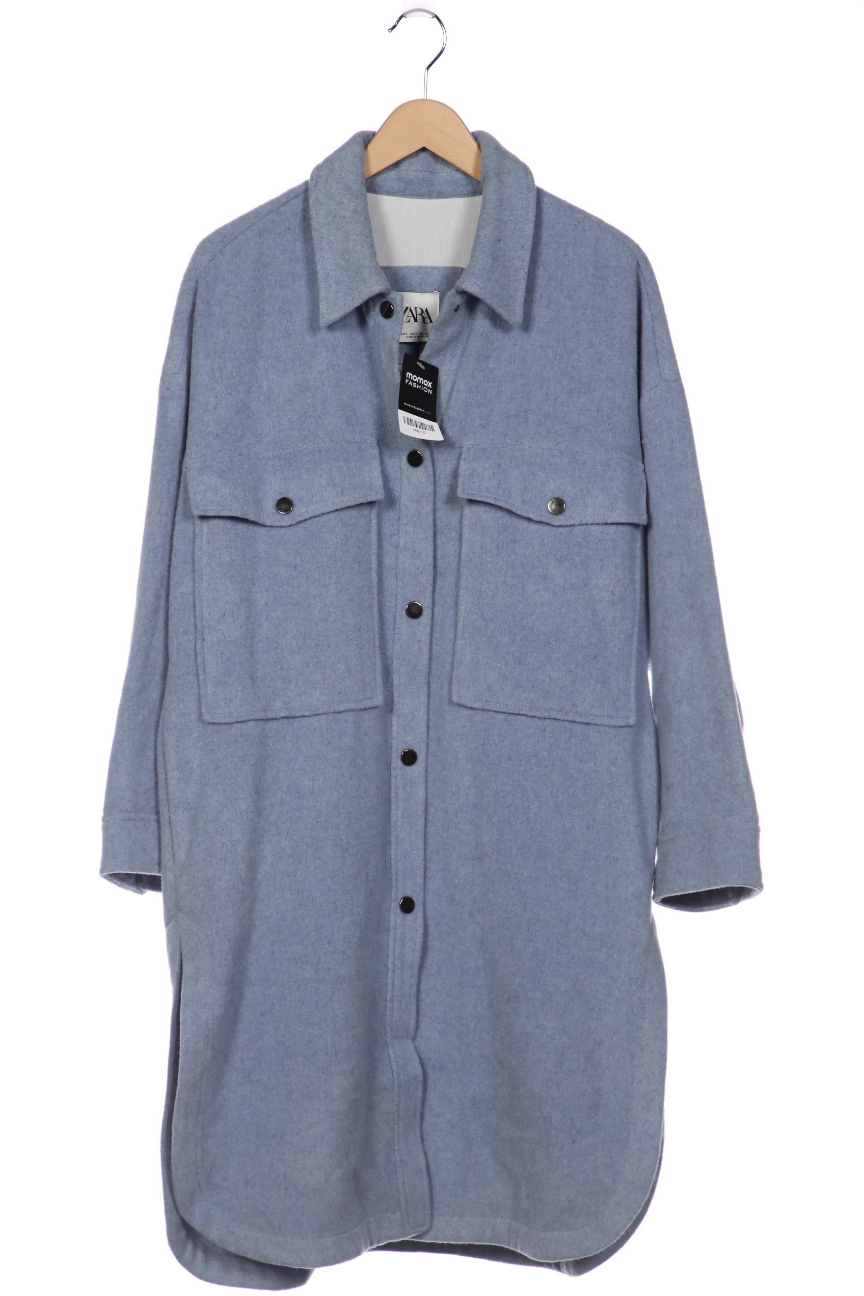 

ZARA Damen Mantel, blau
