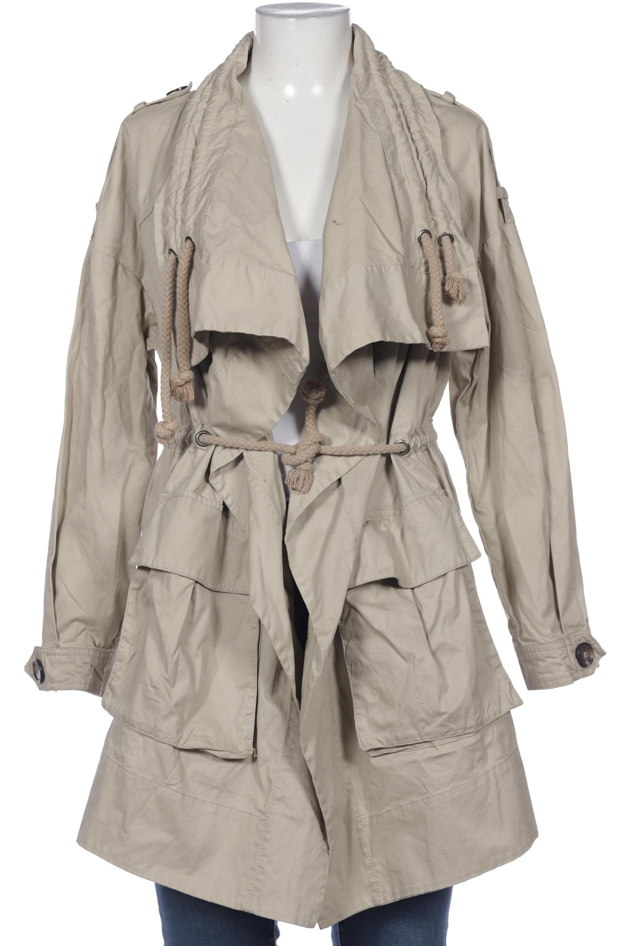 

ZARA Damen Mantel, cremeweiß