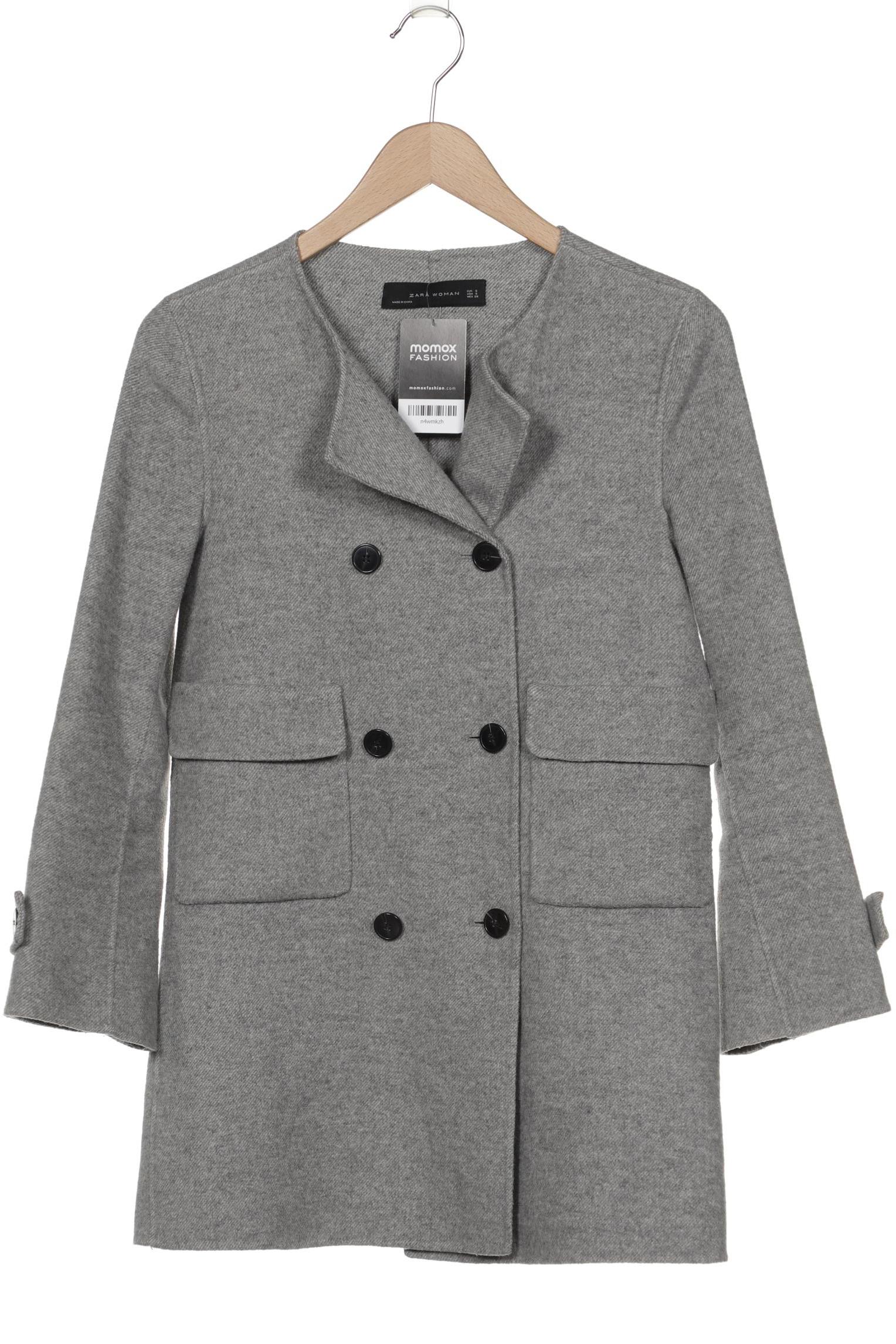 

ZARA Damen Mantel, grau