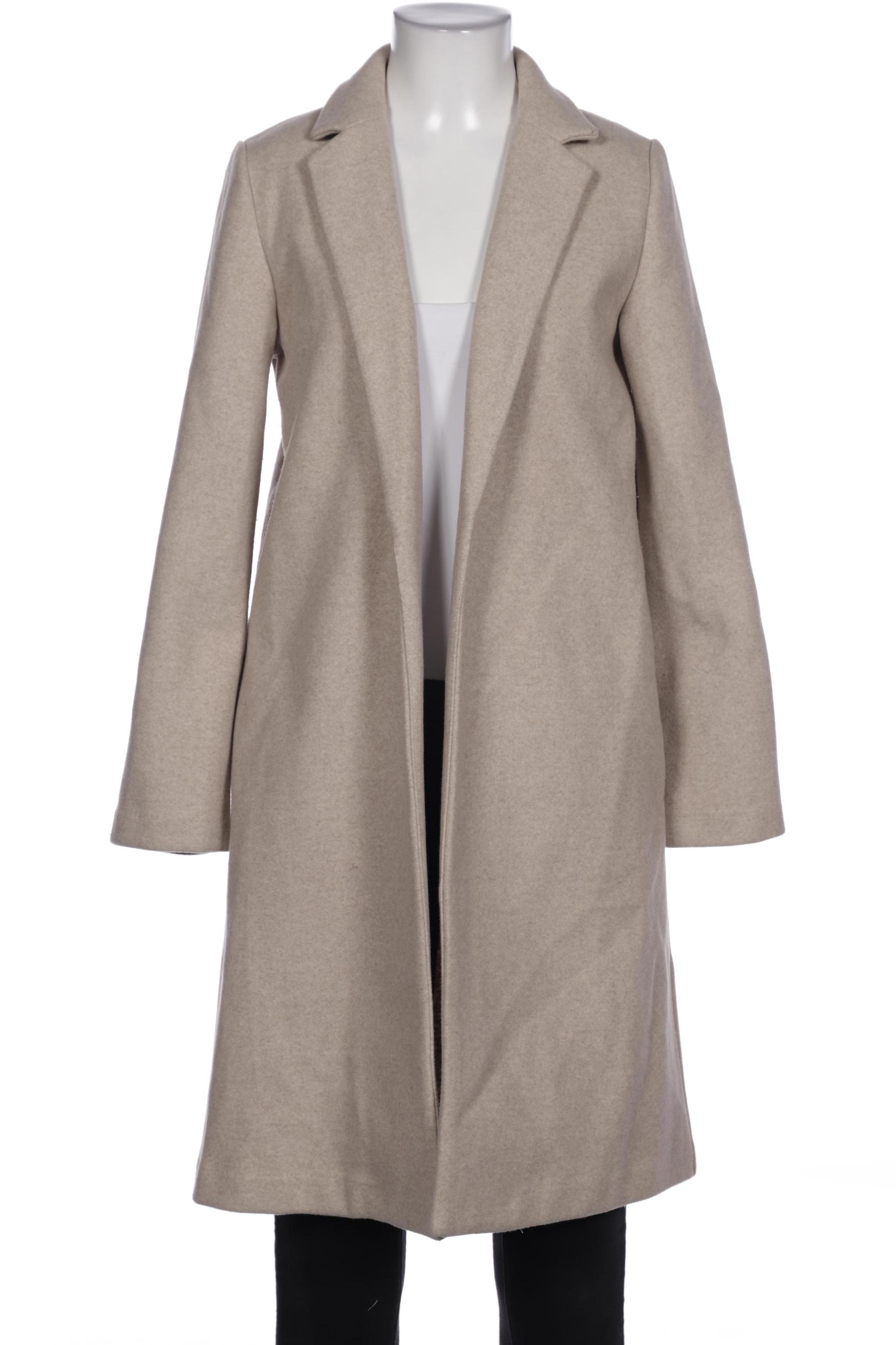 

ZARA Damen Mantel, cremeweiß