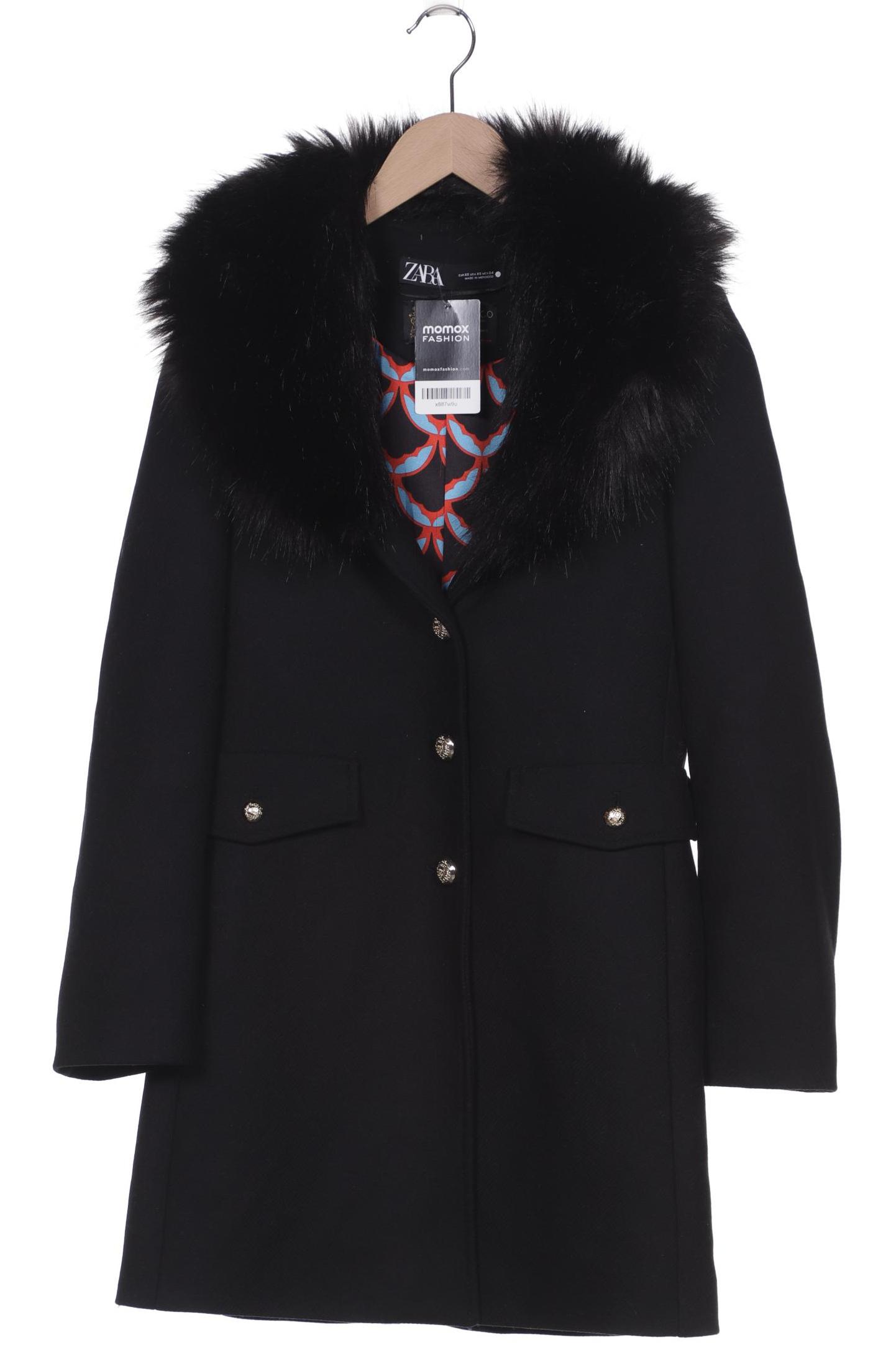 

ZARA Damen Mantel, schwarz
