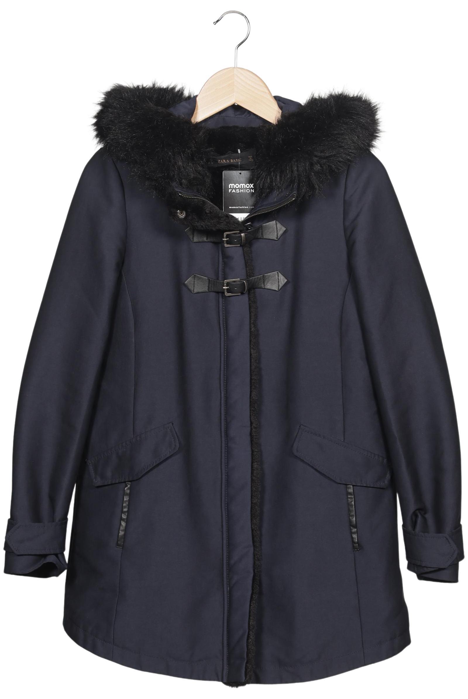 

Zara Damen Mantel, marineblau, Gr. 36