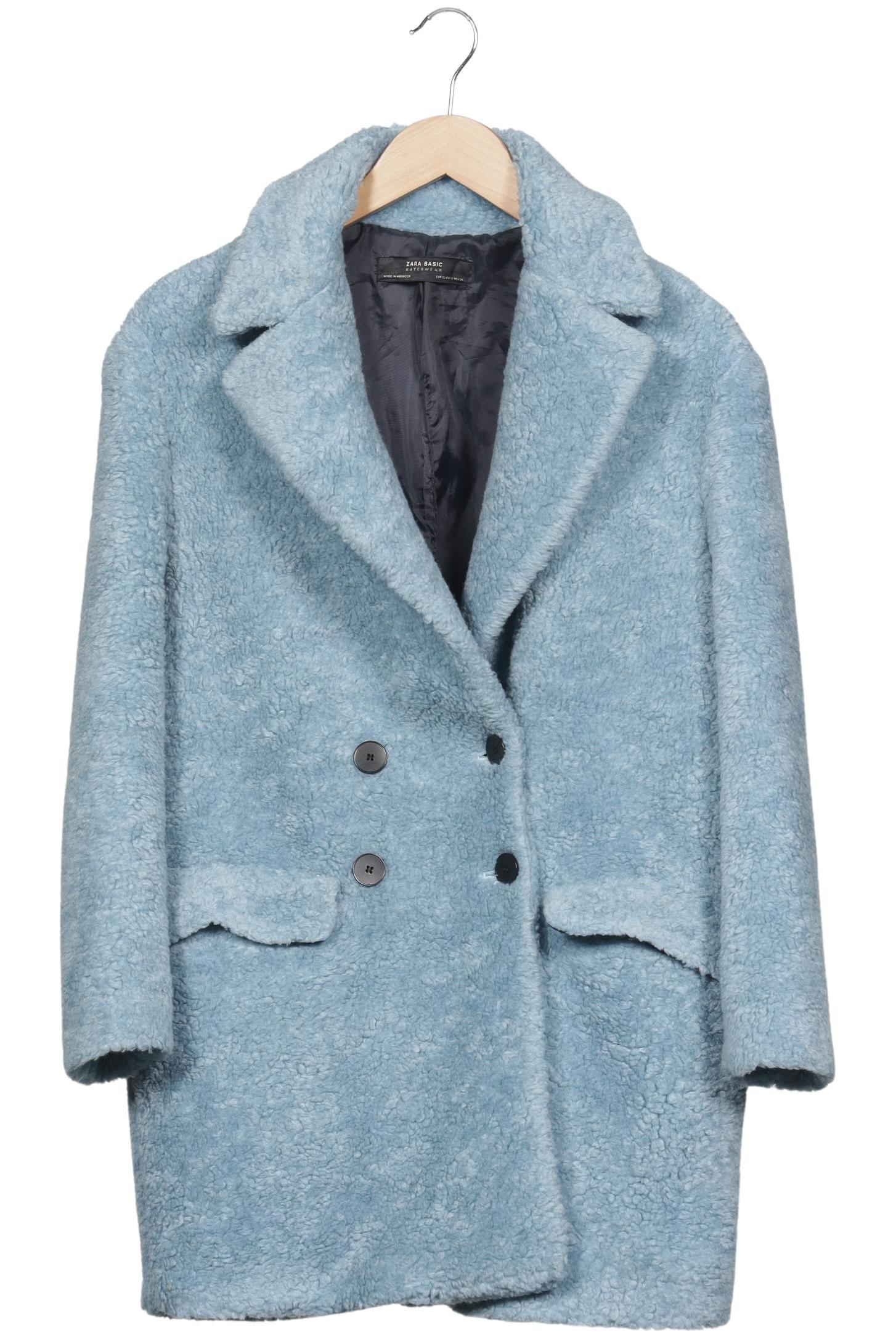 

Zara Damen Mantel, hellblau, Gr. 34