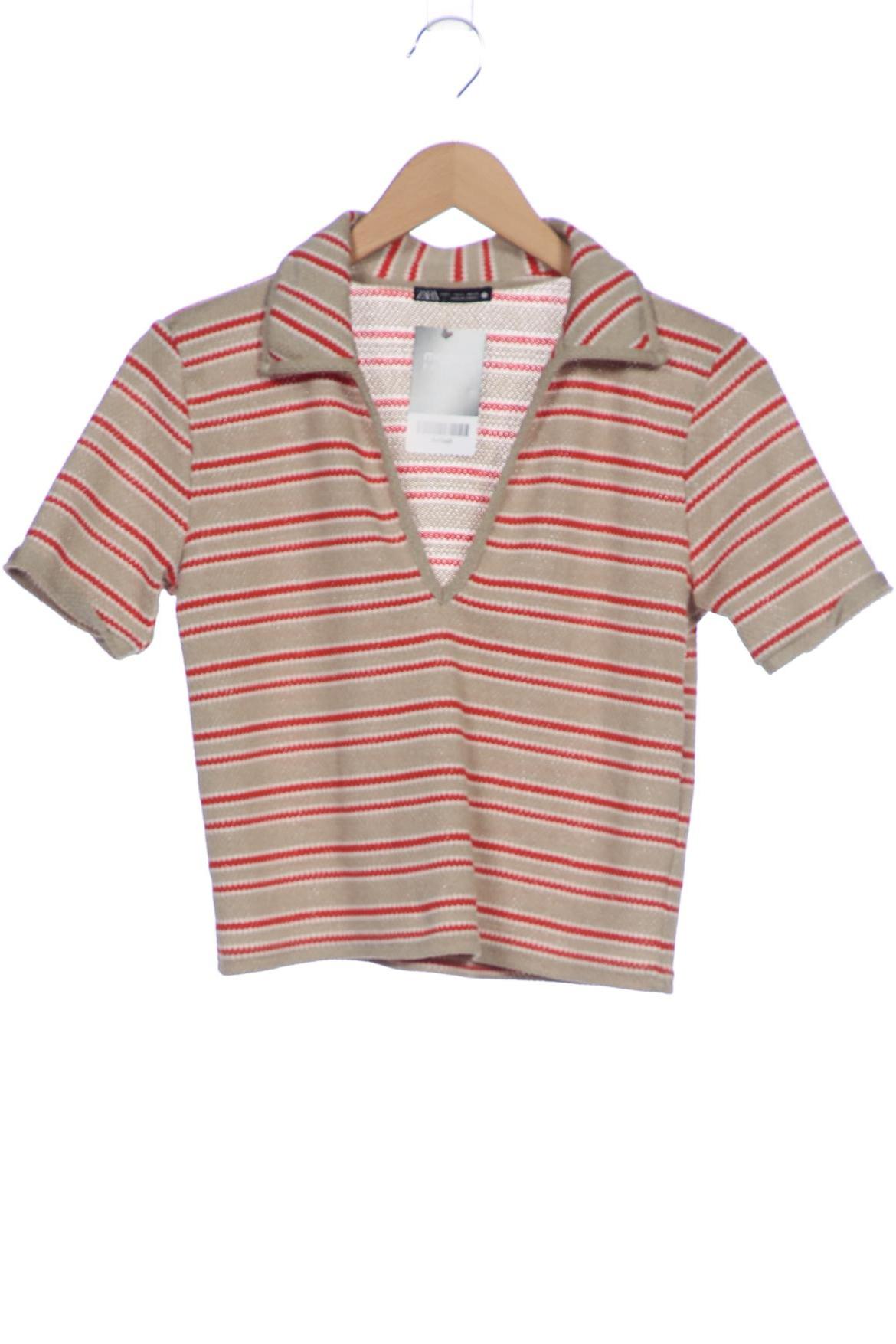 

Zara Damen Poloshirt, beige, Gr. 36