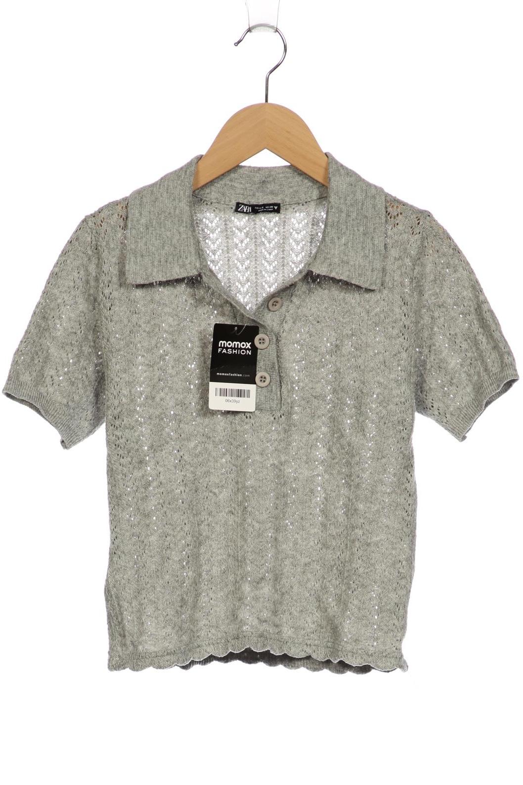 

Zara Damen Poloshirt, grau, Gr. 36