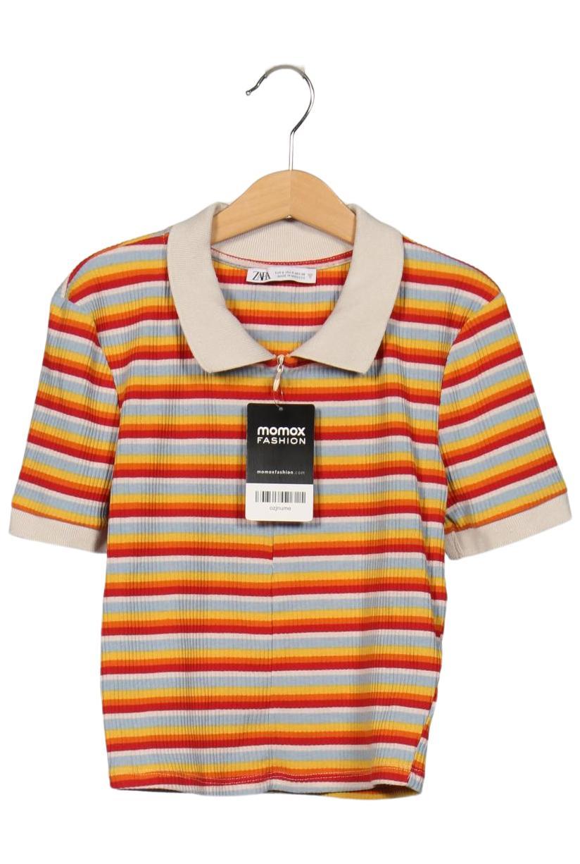 

Zara Damen Poloshirt, mehrfarbig, Gr. 36