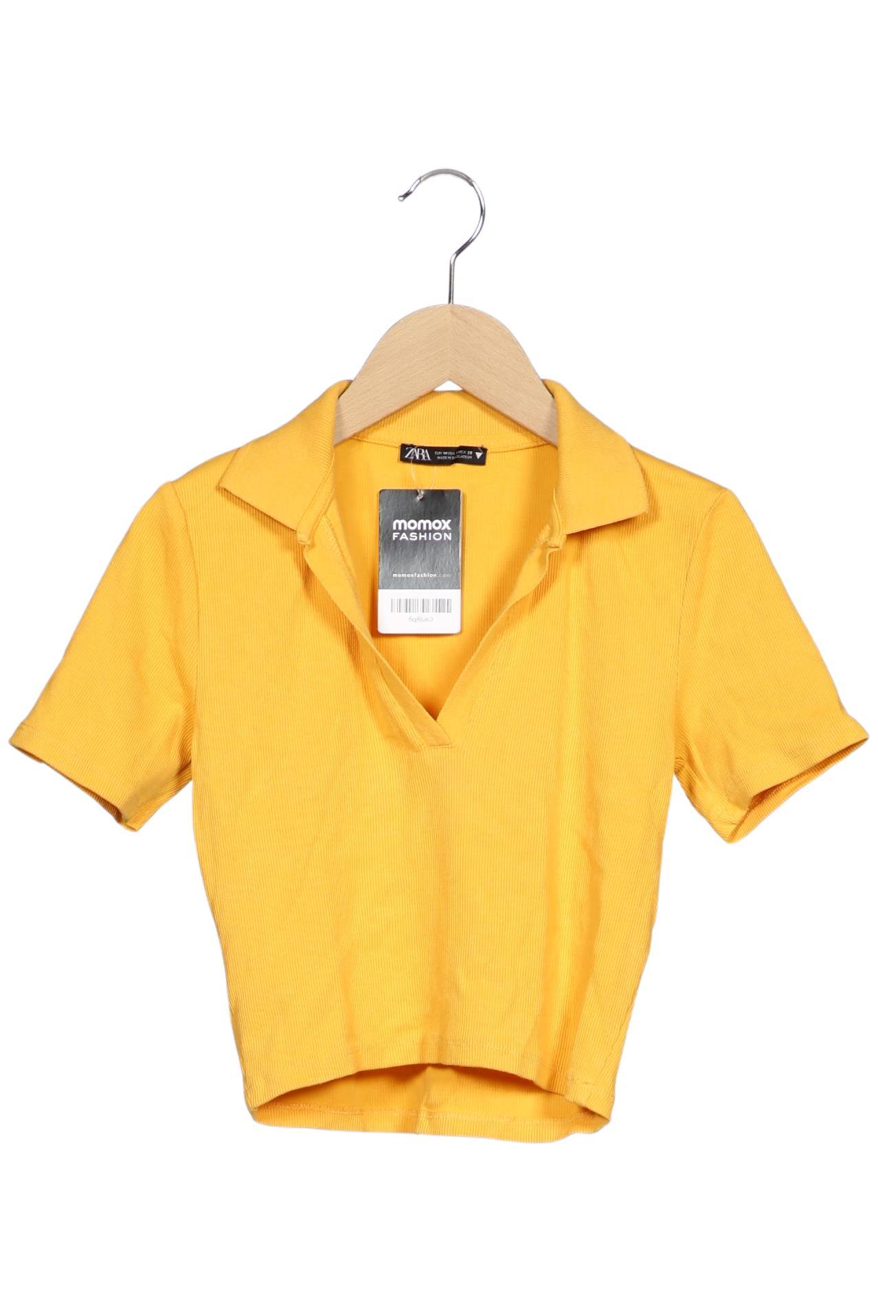 

Zara Damen Poloshirt, gelb, Gr. 38