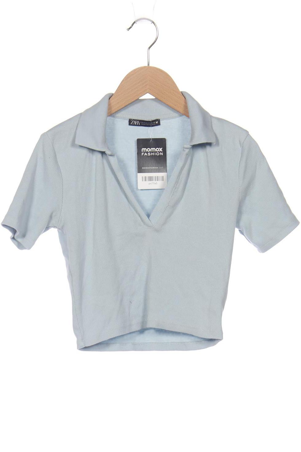 

Zara Damen Poloshirt, hellblau, Gr. 36