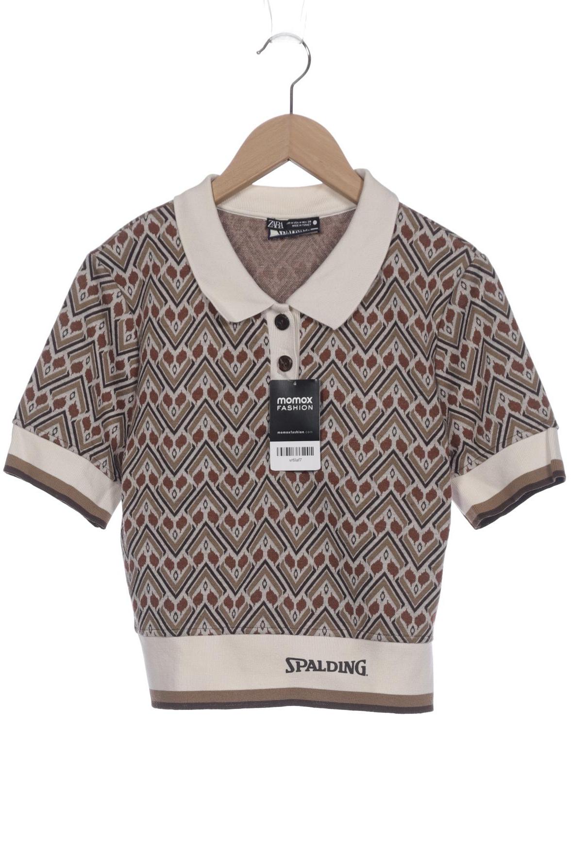 

Zara Damen Poloshirt, braun, Gr. 38