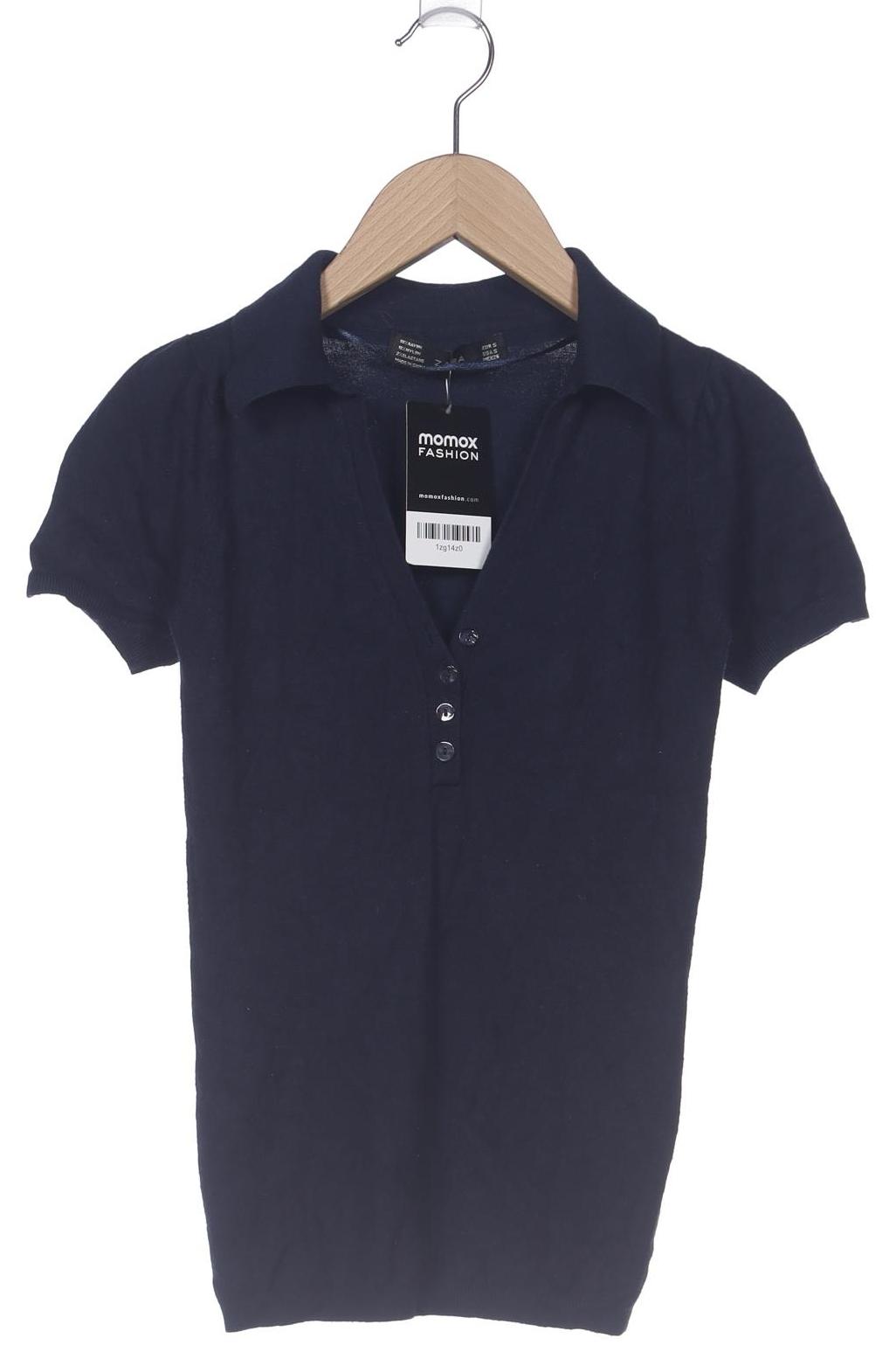 

Zara Damen Poloshirt, marineblau, Gr. 36