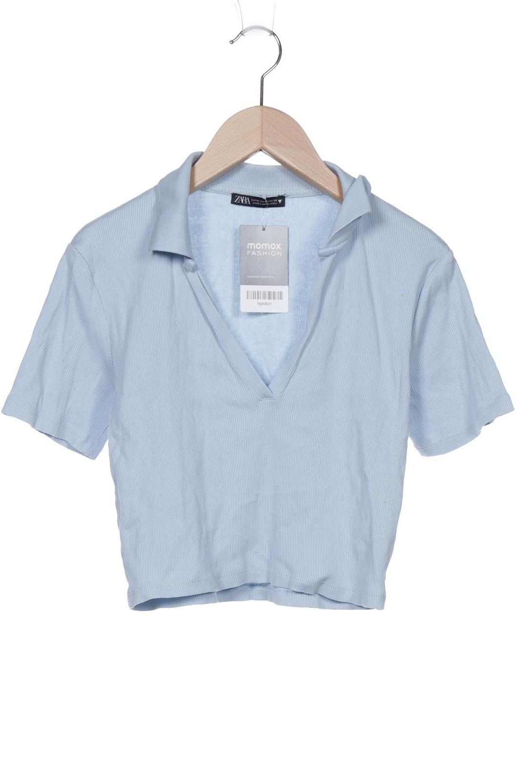 

Zara Damen Poloshirt, hellblau, Gr. 38