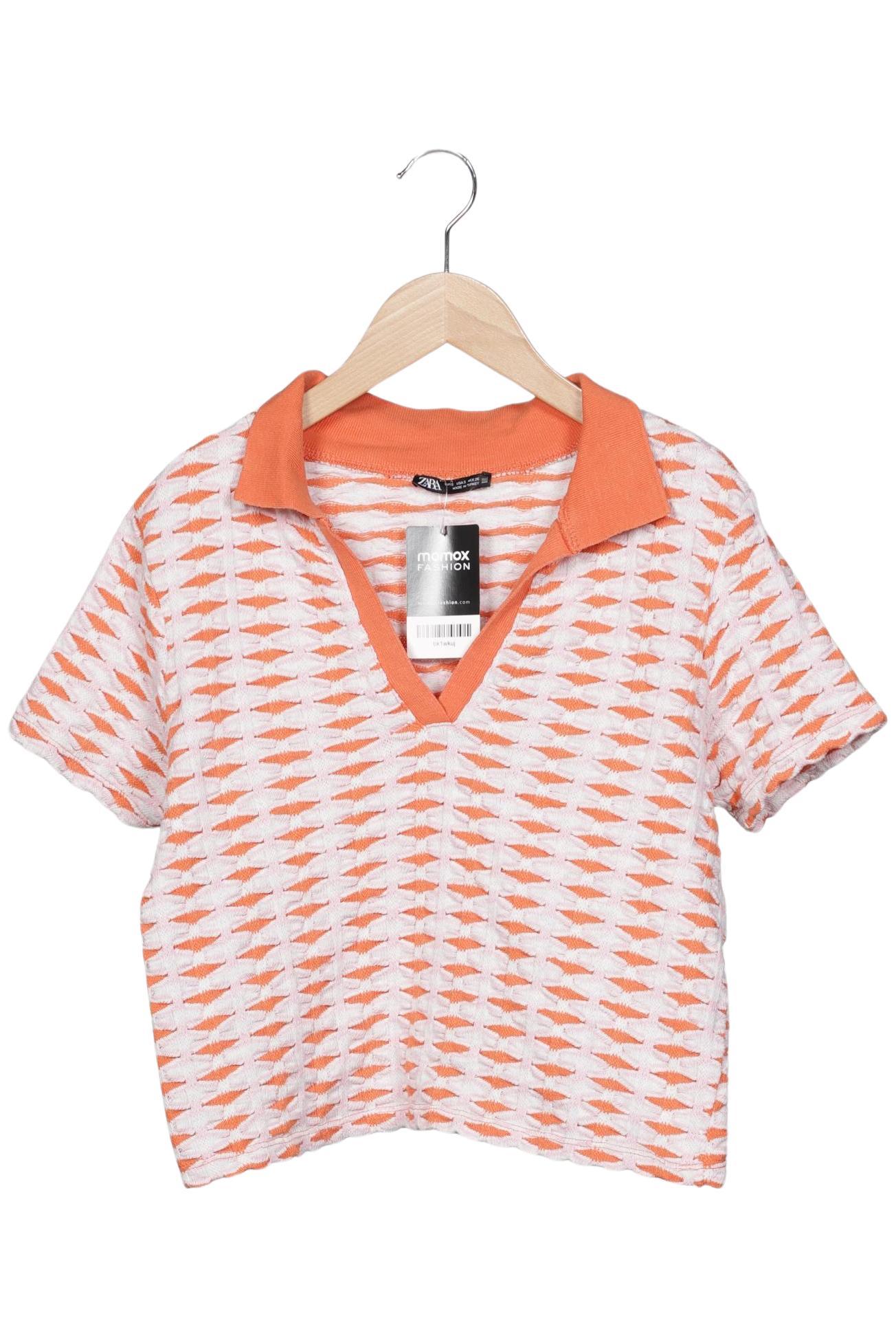 

Zara Damen Poloshirt, orange, Gr. 36