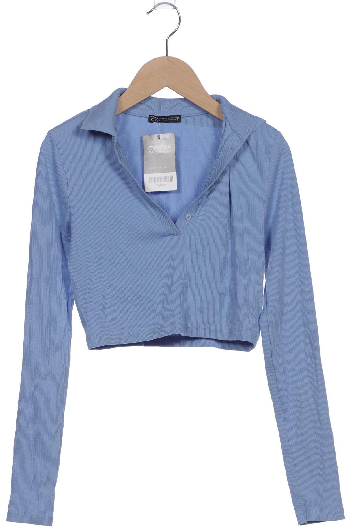 

Zara Damen Poloshirt, blau, Gr. 38