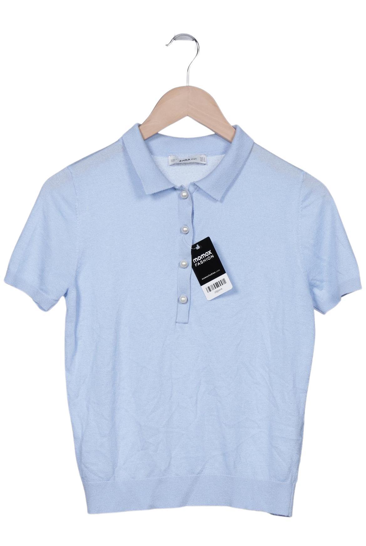 

Zara Damen Poloshirt, hellblau, Gr. 38