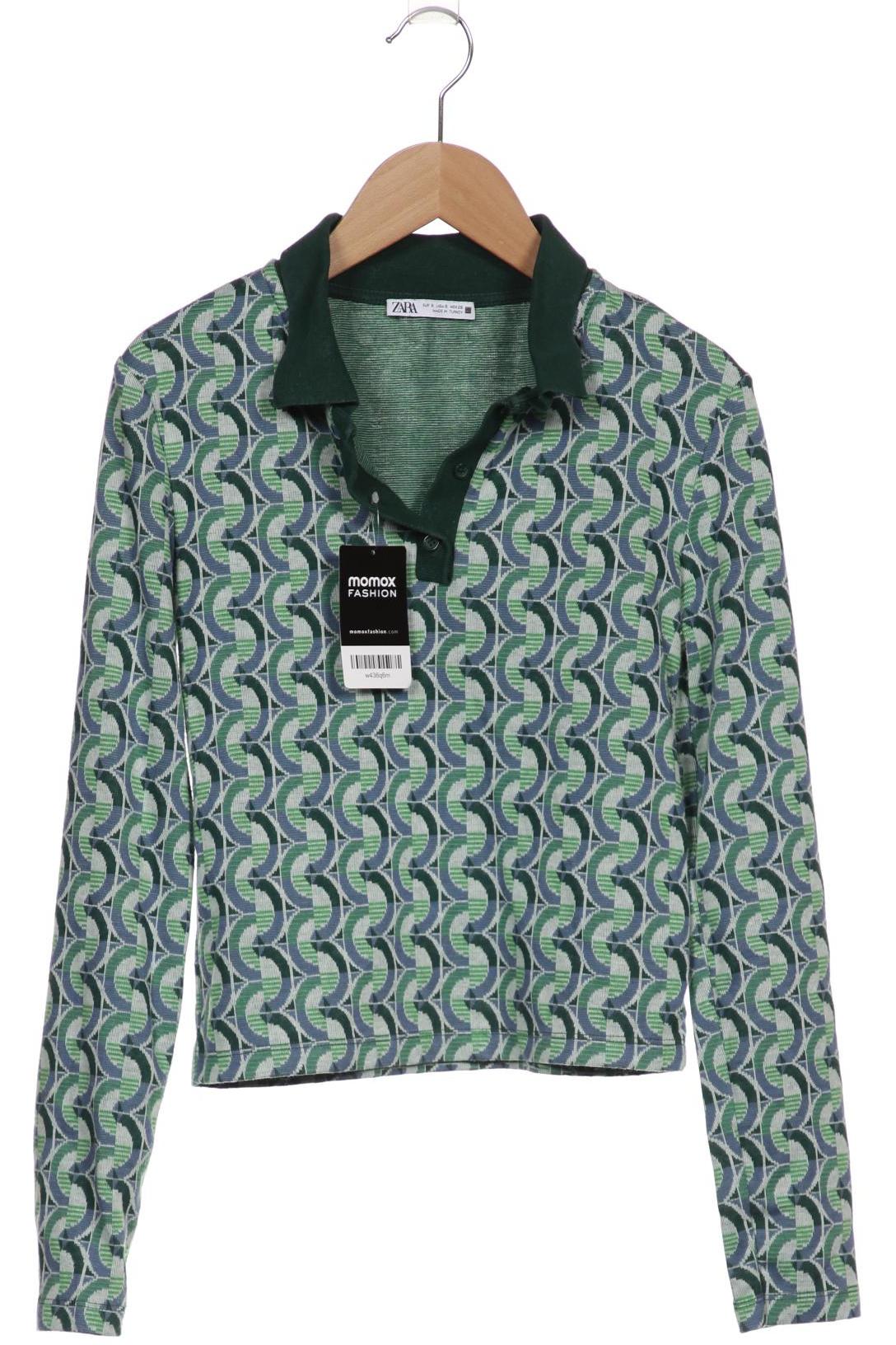 

ZARA Damen Poloshirt, grün