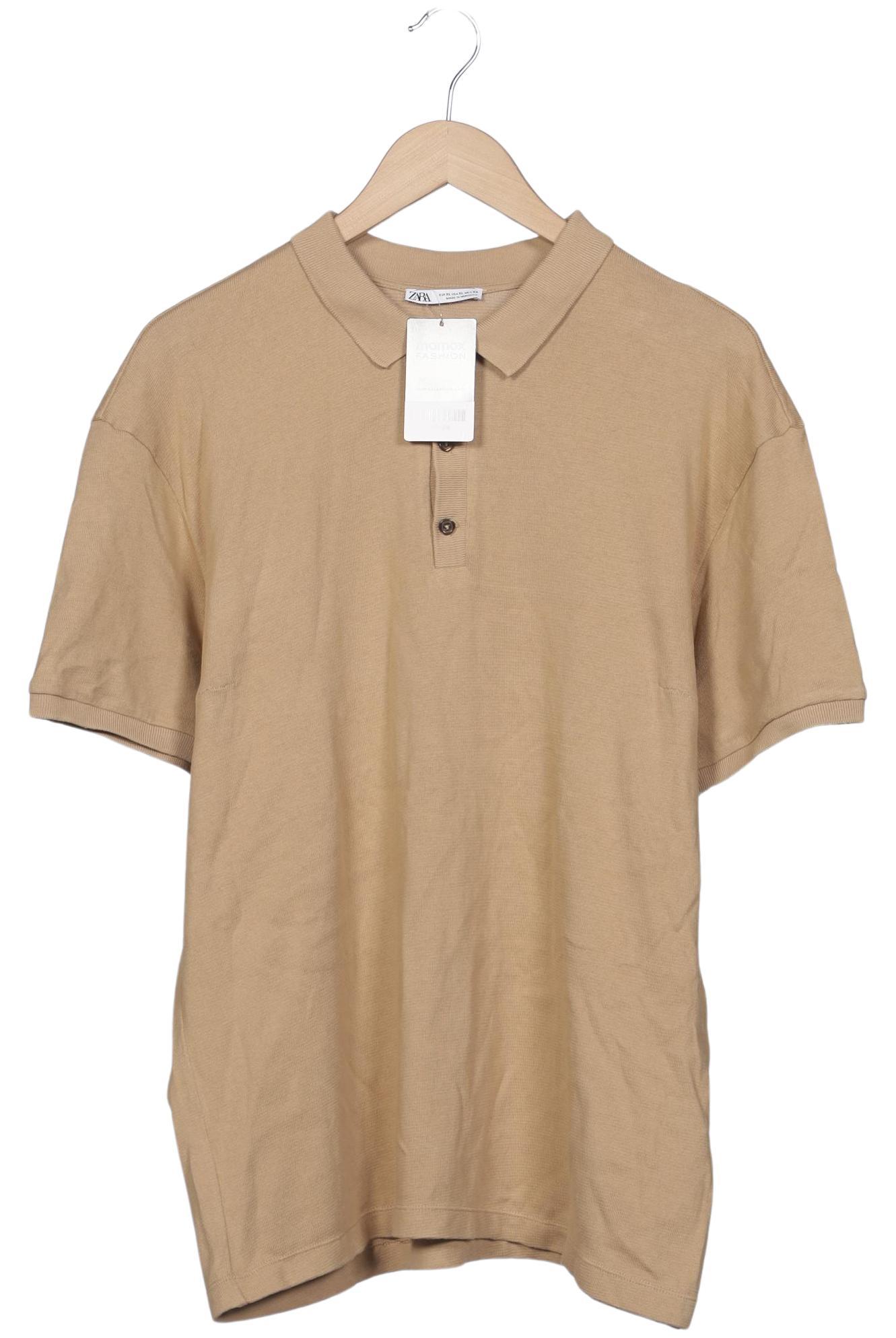 

Zara Damen Poloshirt, beige, Gr. 44
