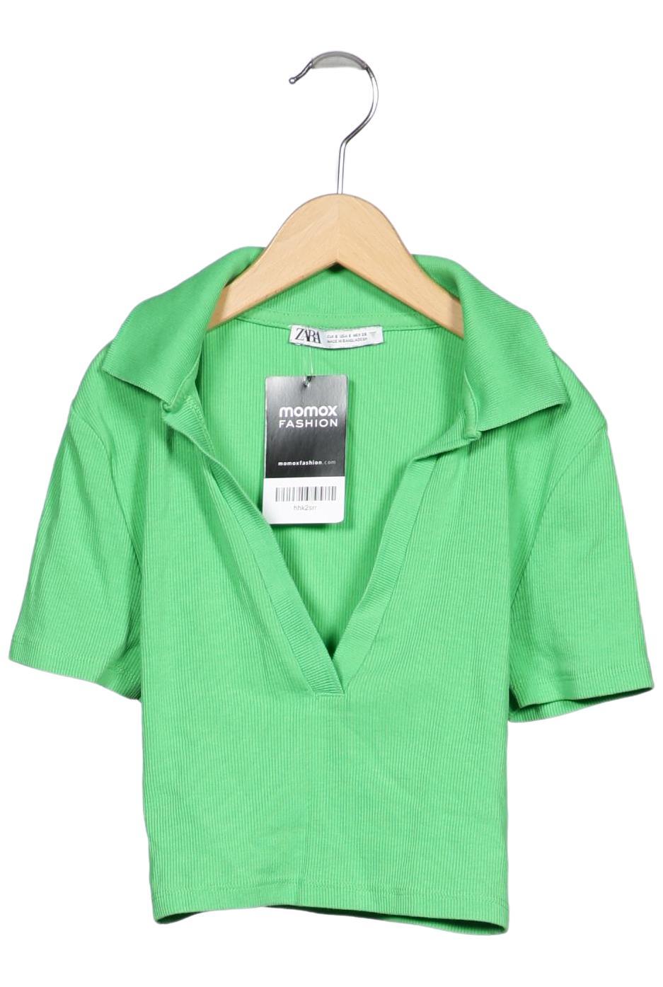 

Zara Damen Poloshirt, hellgrün, Gr. 36