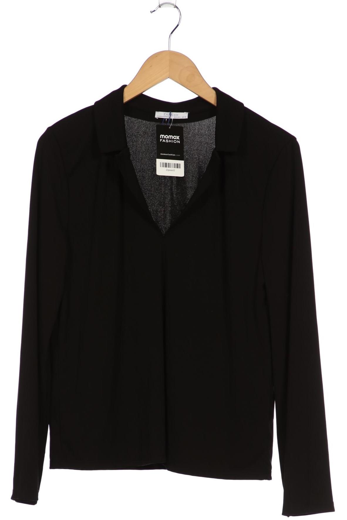 

Zara Damen Poloshirt, schwarz, Gr. 42