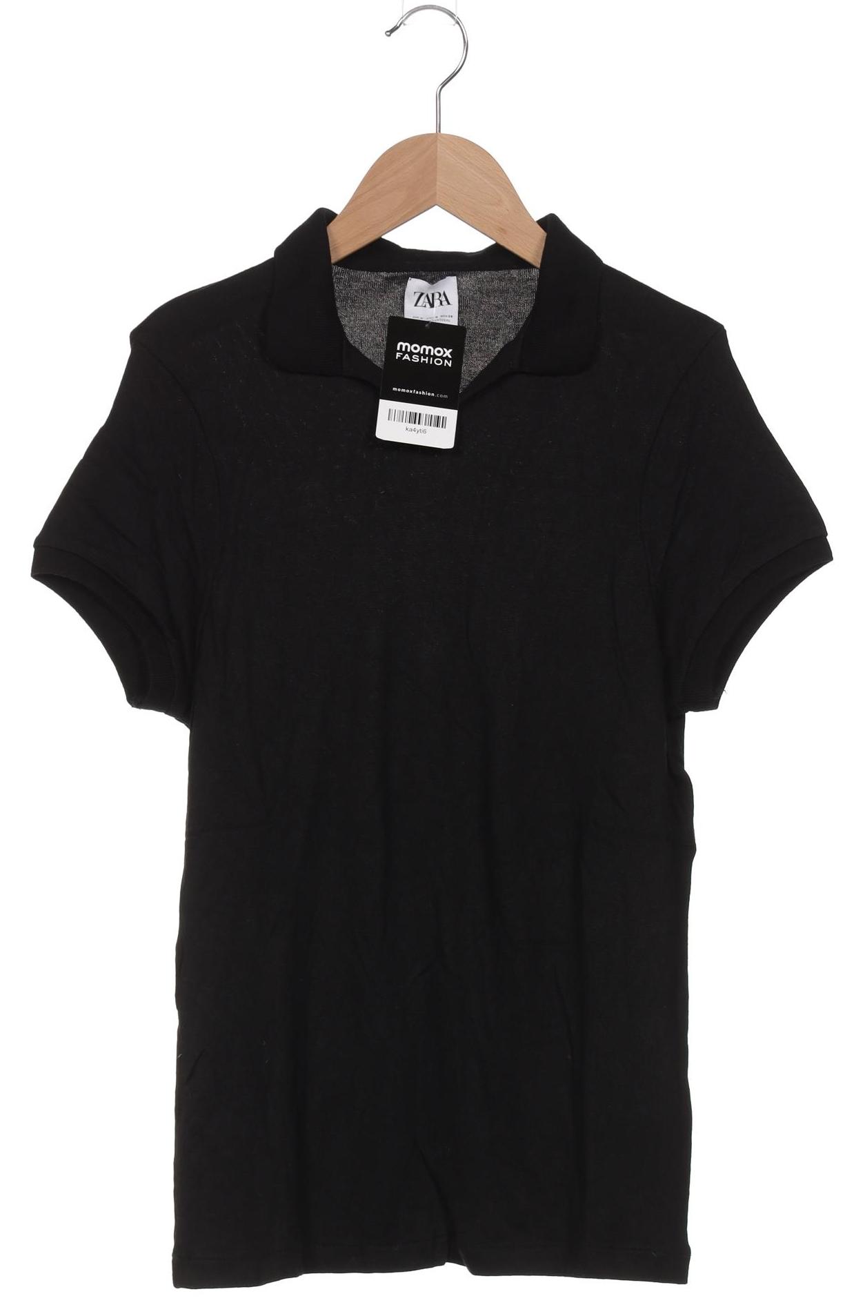 

Zara Damen Poloshirt, schwarz, Gr. 36