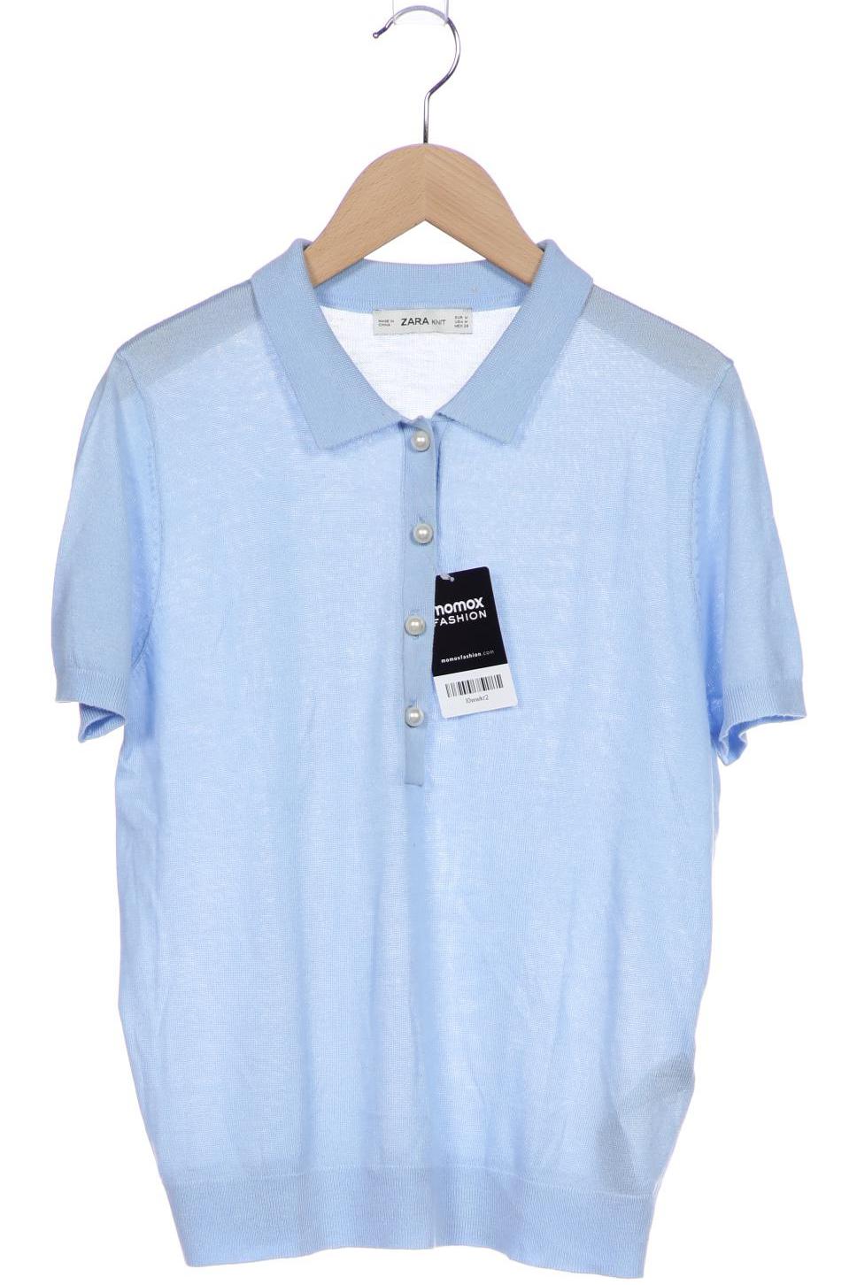 

Zara Damen Poloshirt, hellblau, Gr. 38