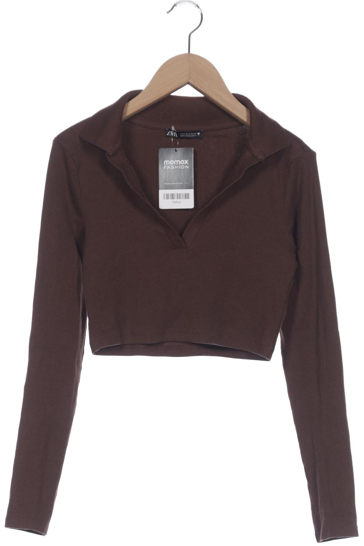 

Zara Damen Poloshirt, braun, Gr. 36