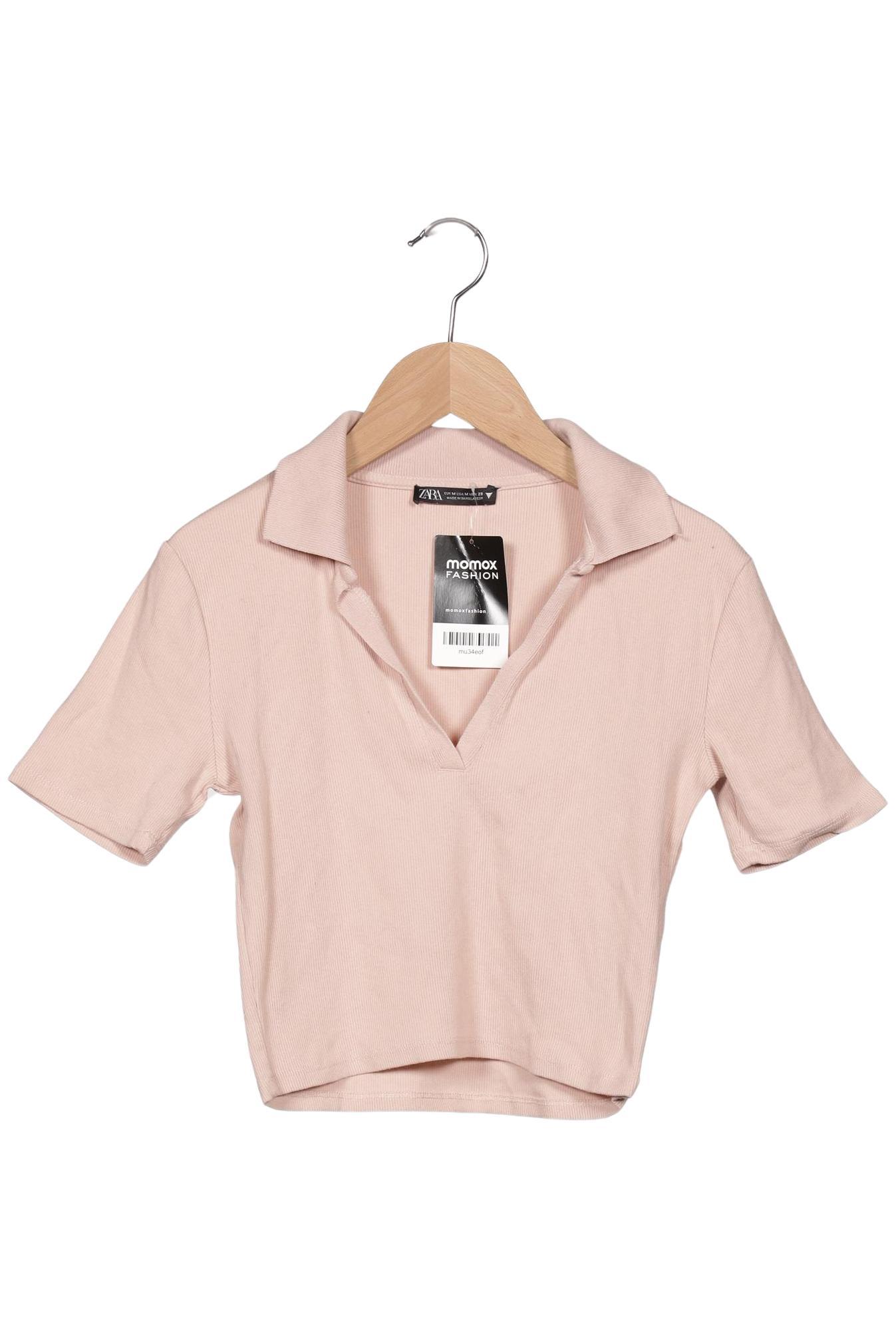 

Zara Damen Poloshirt, beige, Gr. 38