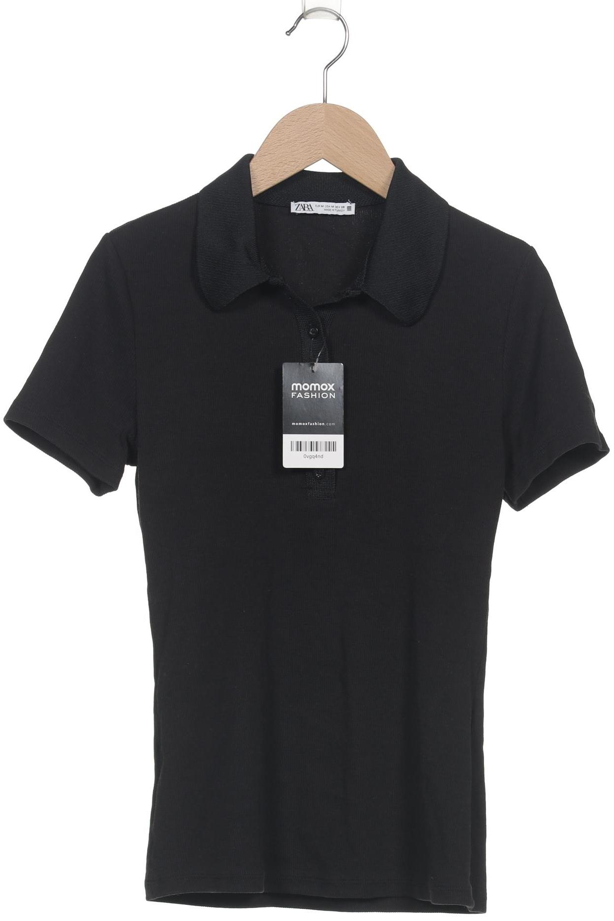 

Zara Damen Poloshirt, schwarz, Gr. 38