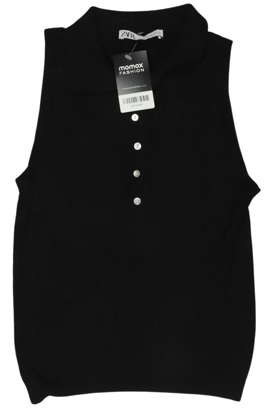 

Zara Damen Poloshirt, schwarz, Gr. 38