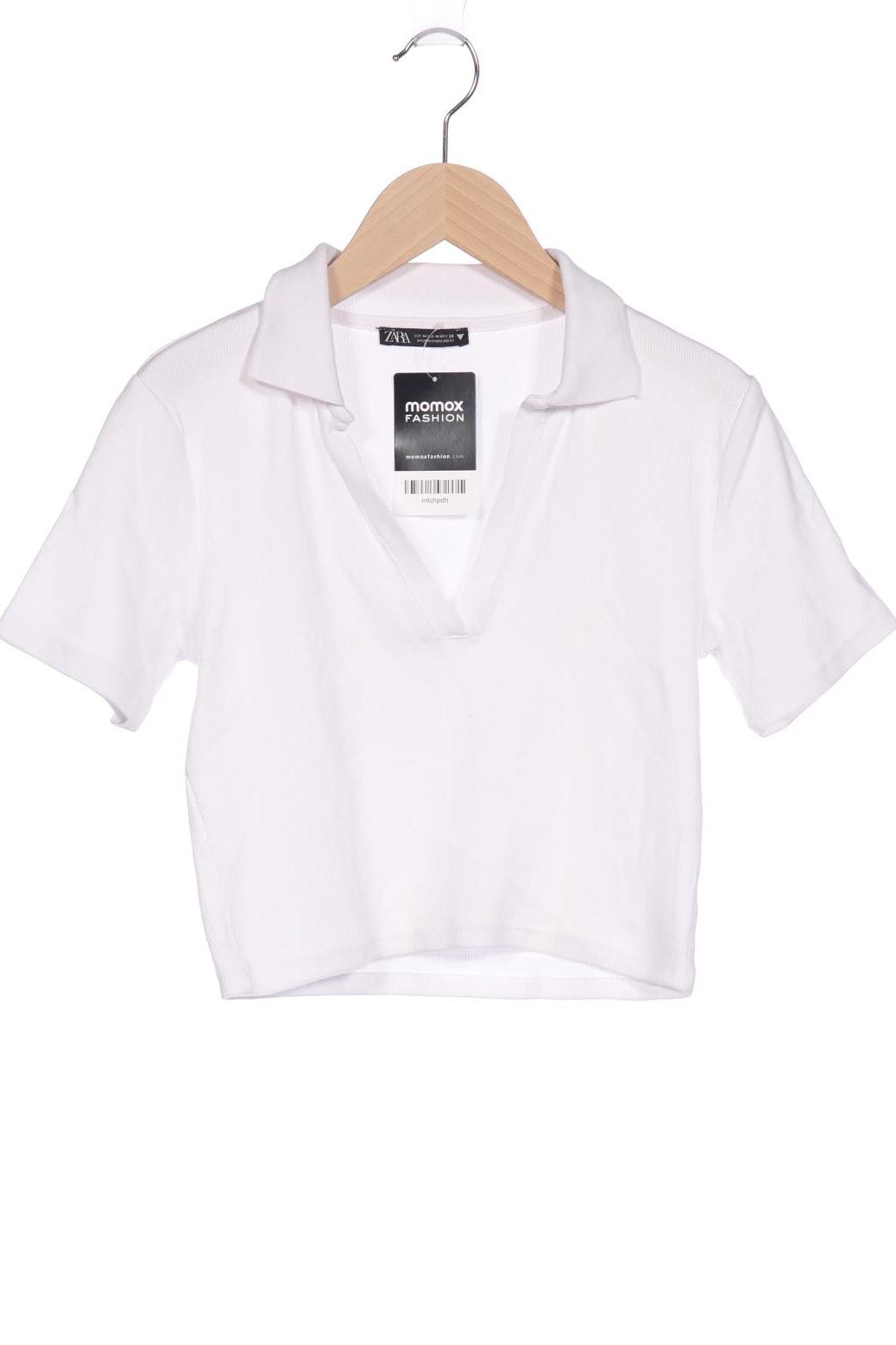 

Zara Damen Poloshirt, weiß, Gr. 38