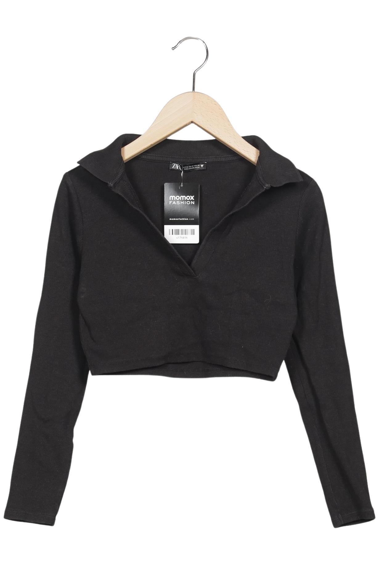 

Zara Damen Poloshirt, schwarz, Gr. 38