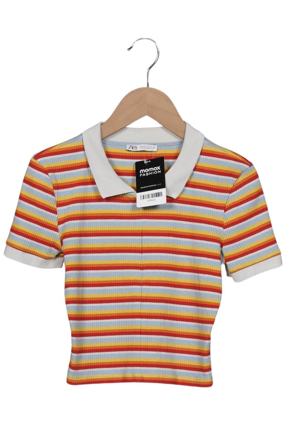 

Zara Damen Poloshirt, mehrfarbig, Gr. 36