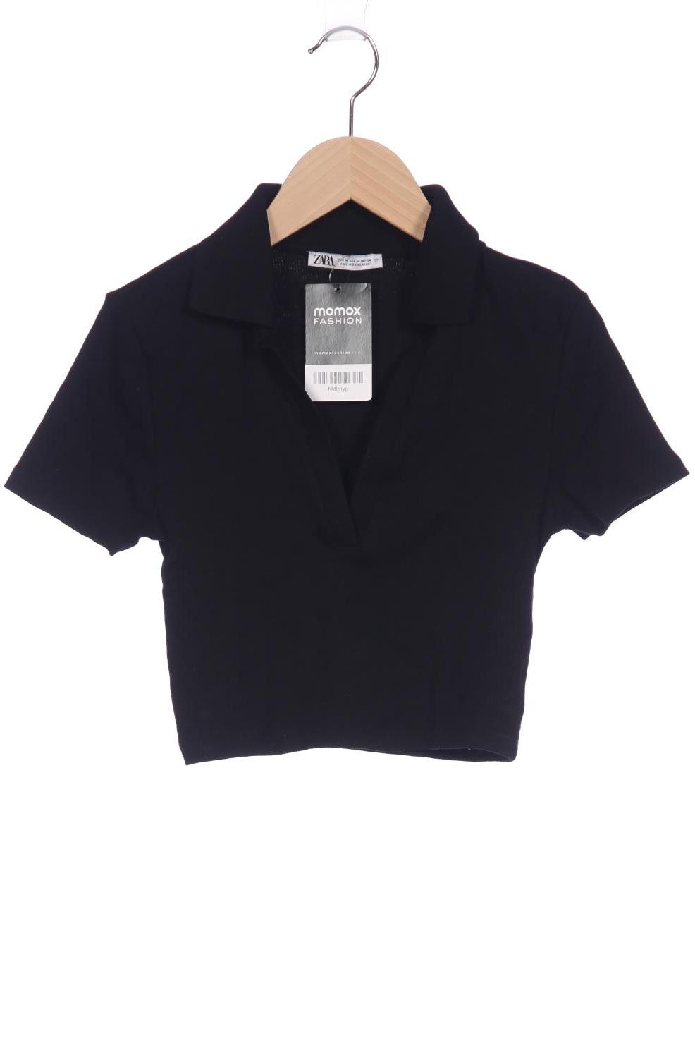 

Zara Damen Poloshirt, schwarz, Gr. 38