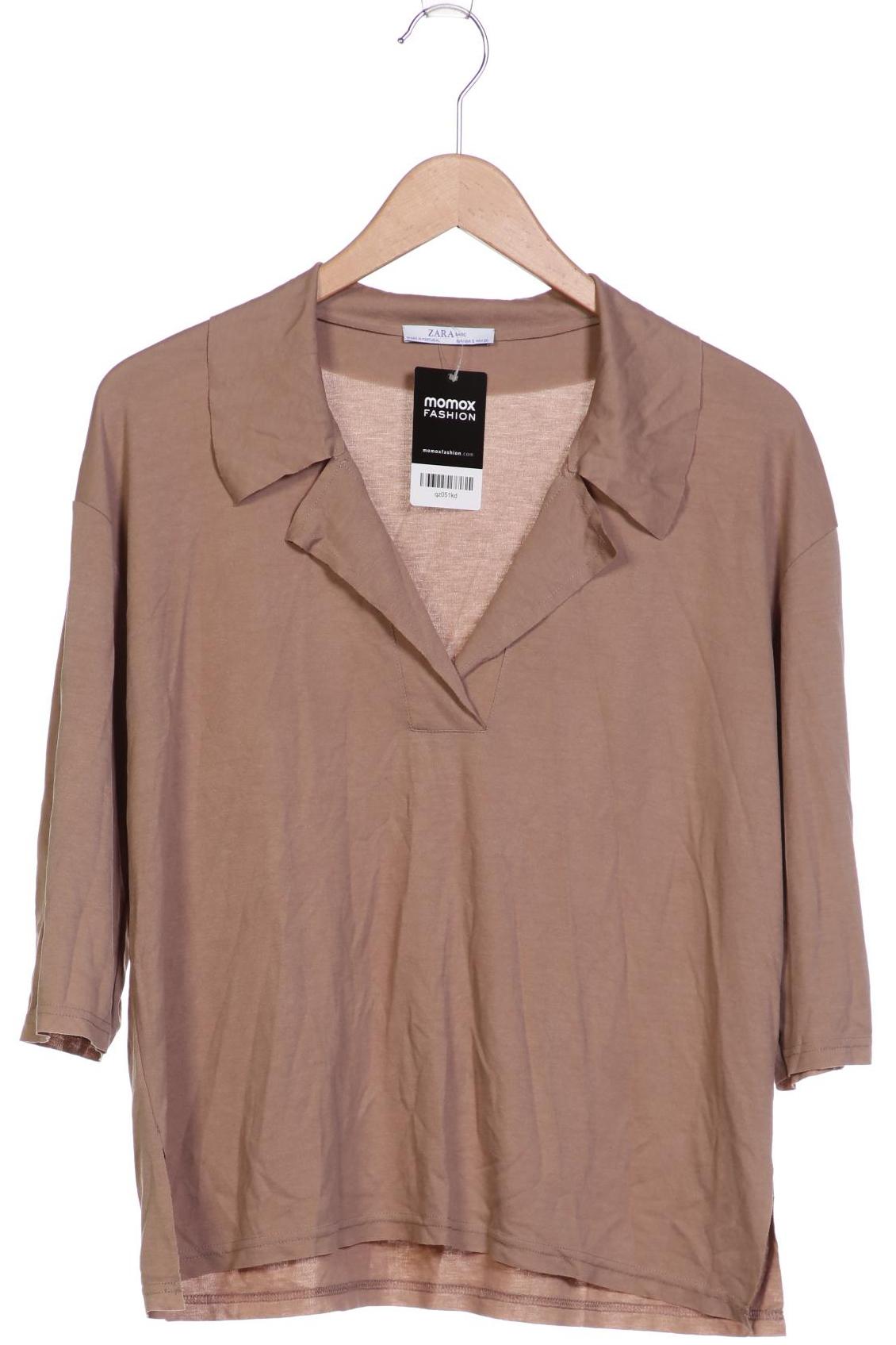 

Zara Damen Poloshirt, beige, Gr. 36