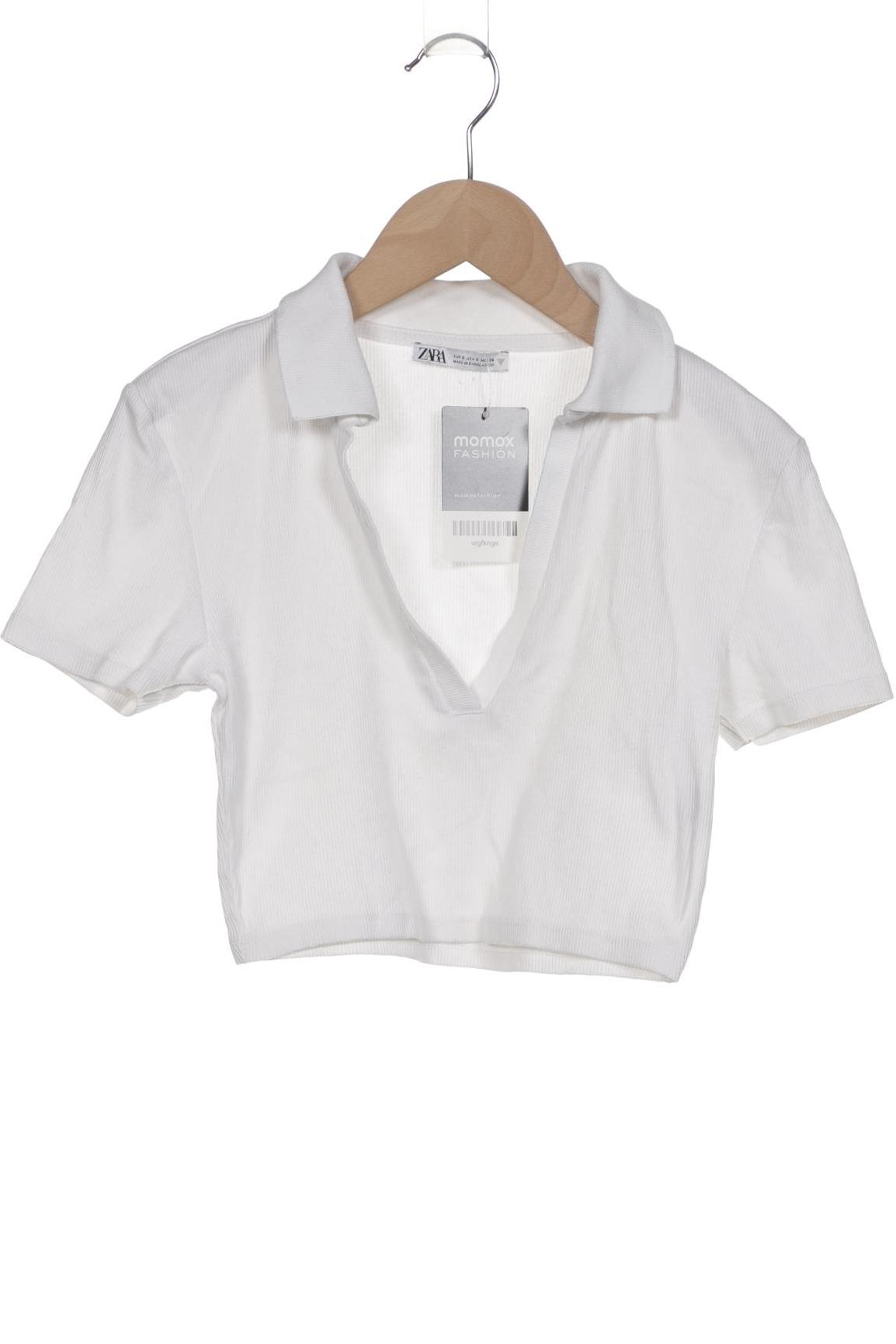 

Zara Damen Poloshirt, weiß, Gr. 36
