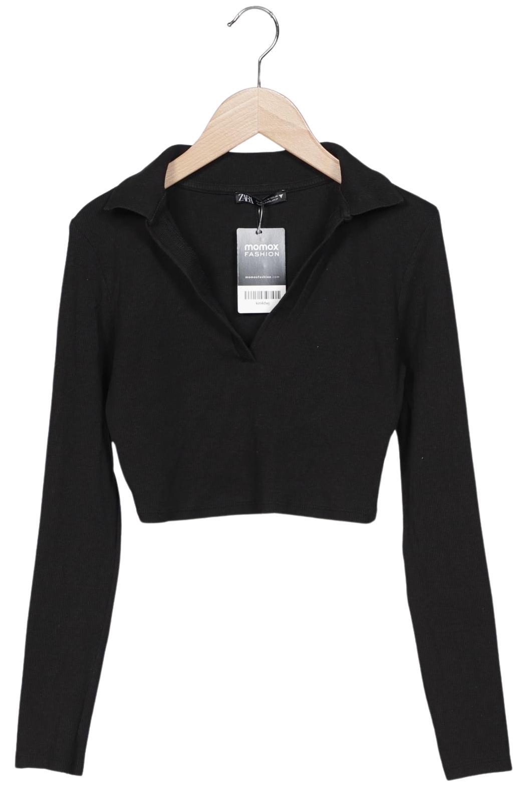 

Zara Damen Poloshirt, schwarz, Gr. 38