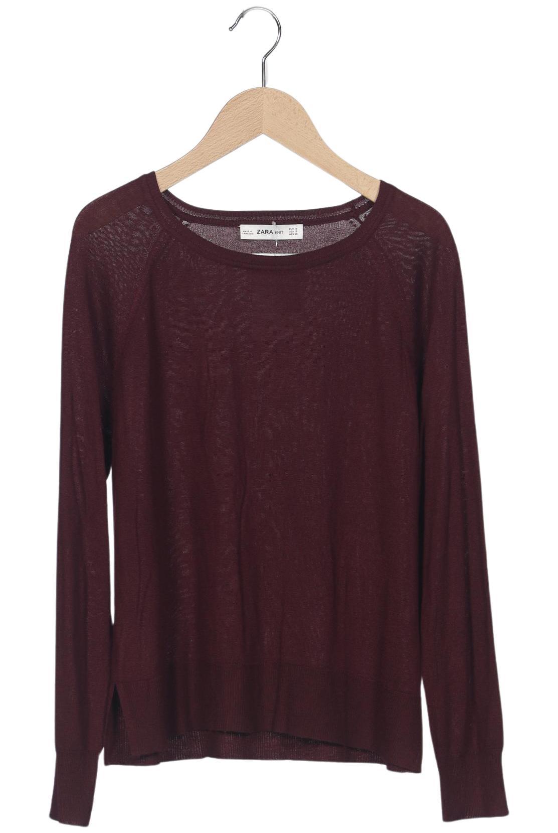 

Zara Damen Pullover, bordeaux, Gr. 36