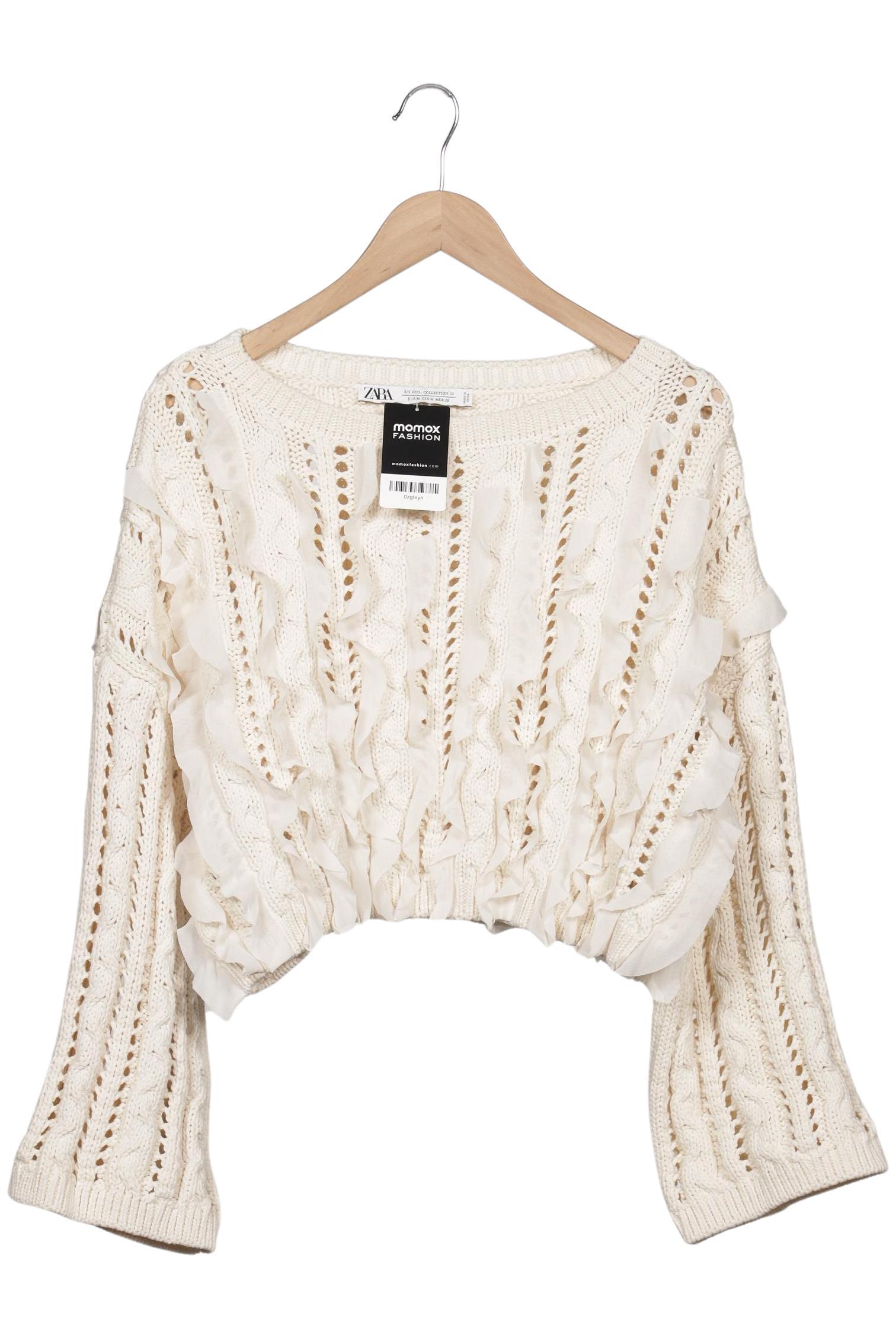

Zara Damen Pullover, cremeweiß, Gr. 38